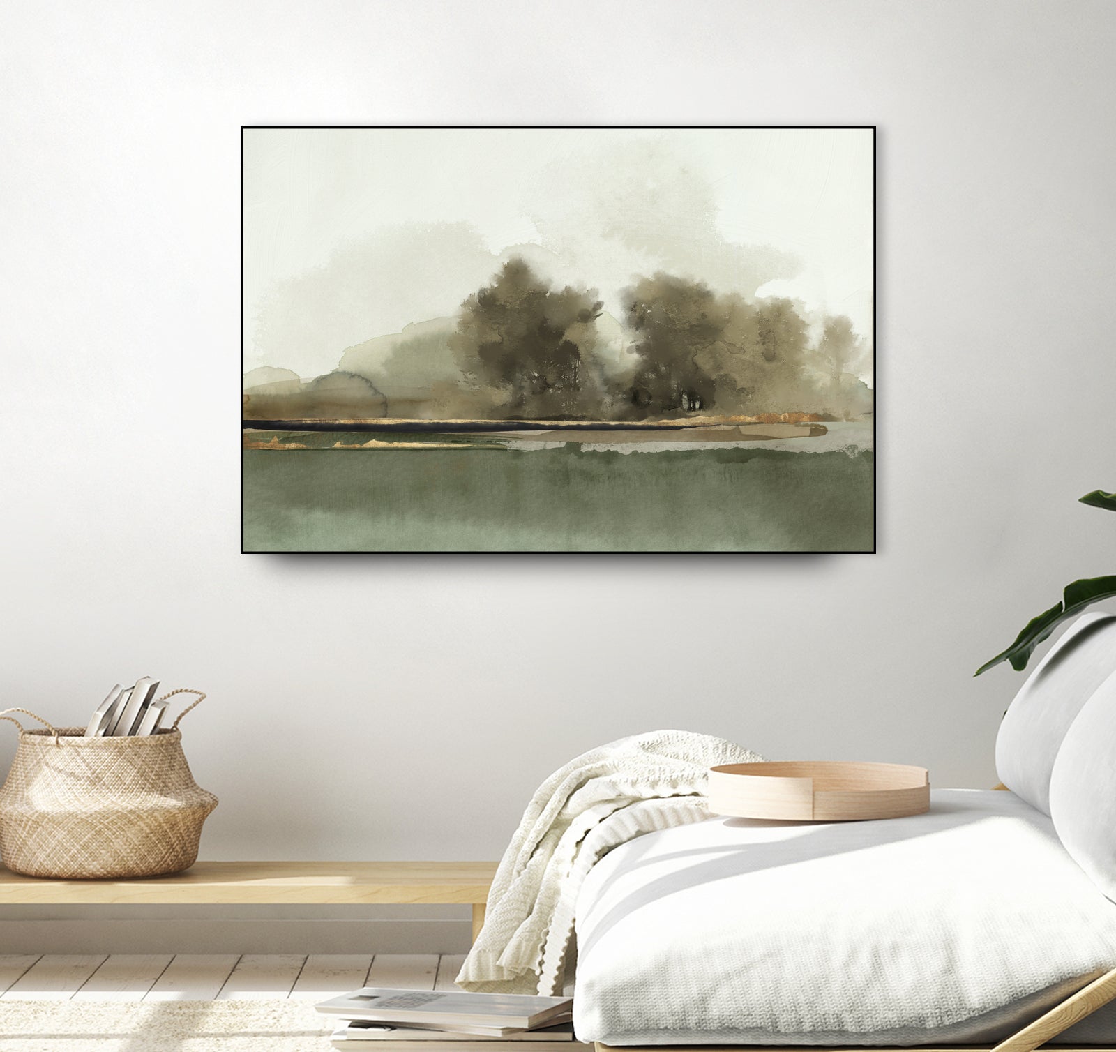 Forest Memories  by Jacob Q on GIANT ART - gold landscape 