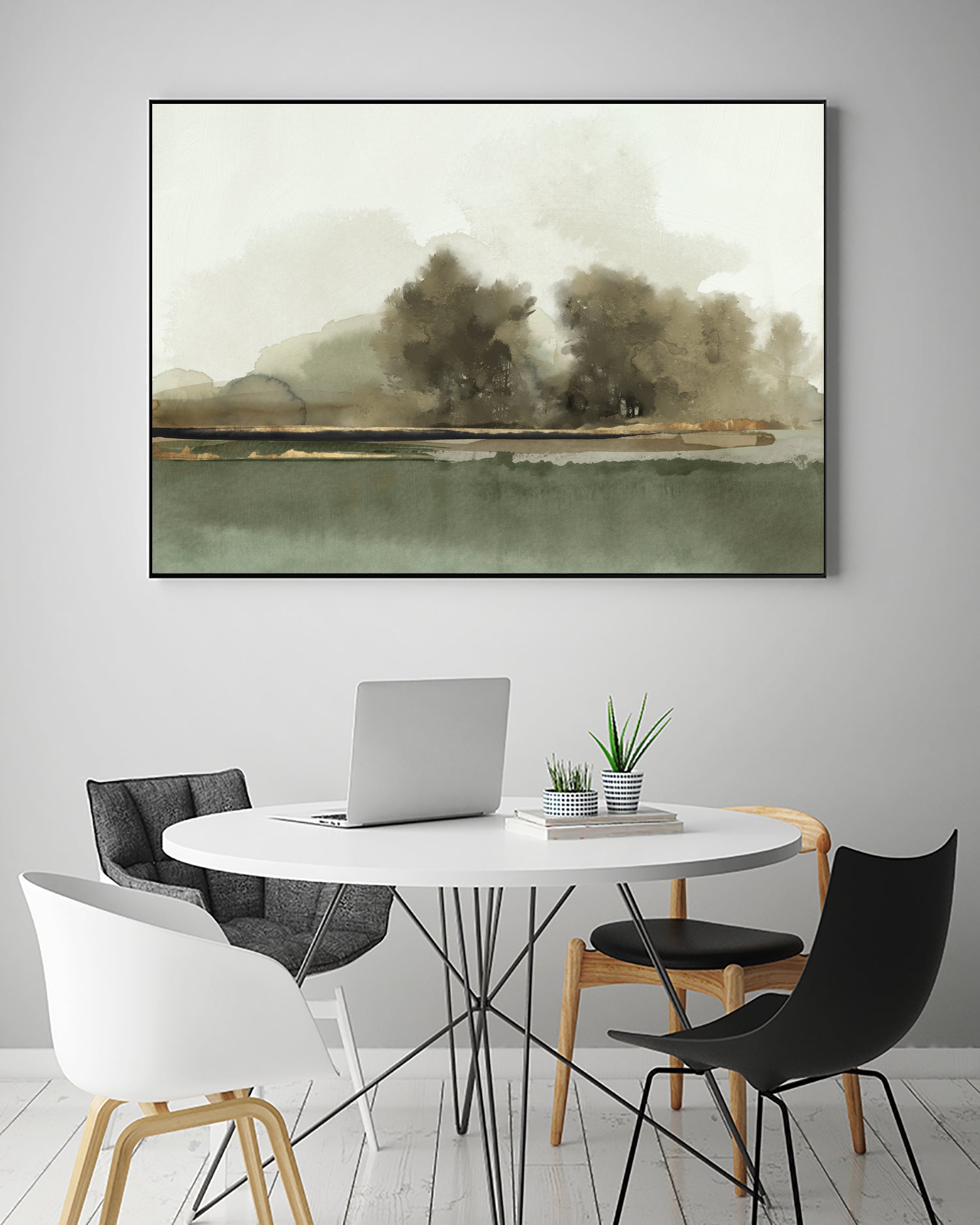 Forest Memories  by Jacob Q on GIANT ART - gold landscape 