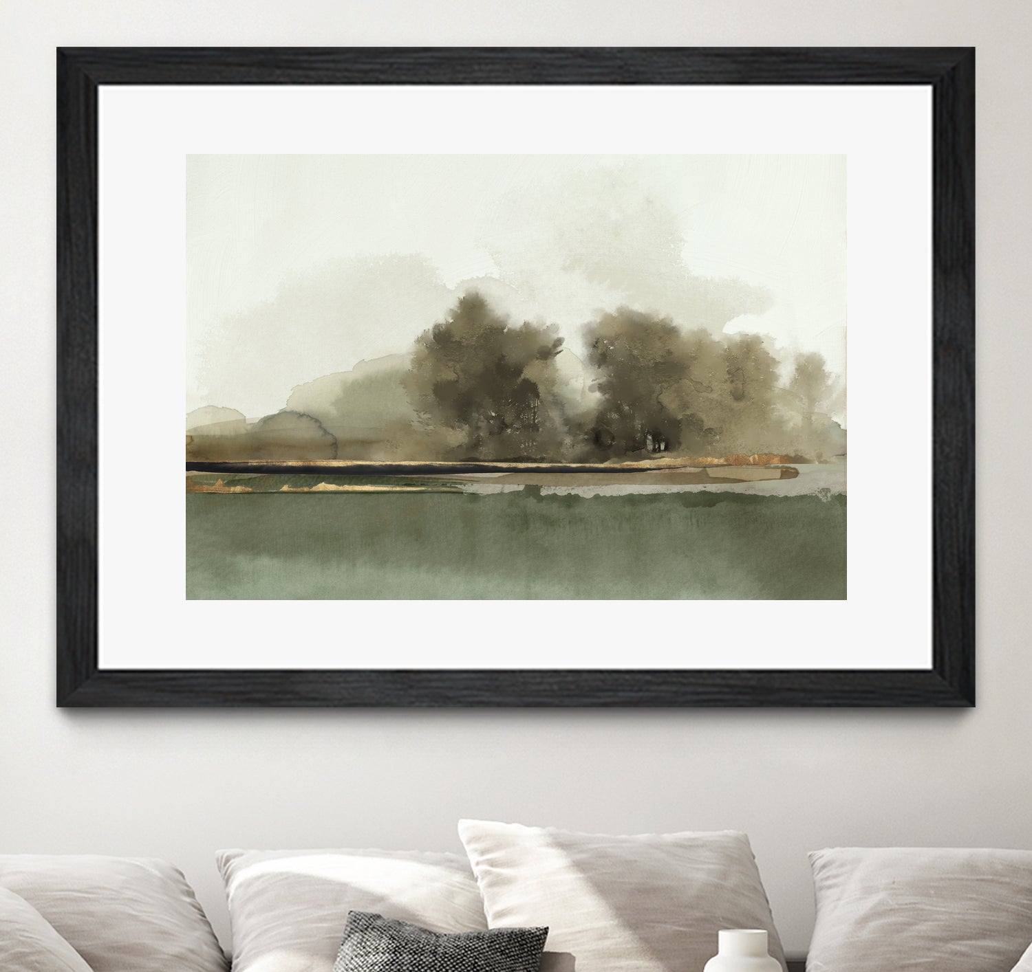 Forest Memories  by Jacob Q on GIANT ART - gold landscape 