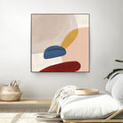 Pink Pebbles II by Eva Watts  on GIANT ART - pink shapes