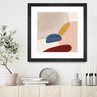 Pink Pebbles II by Eva Watts  on GIANT ART - pink shapes