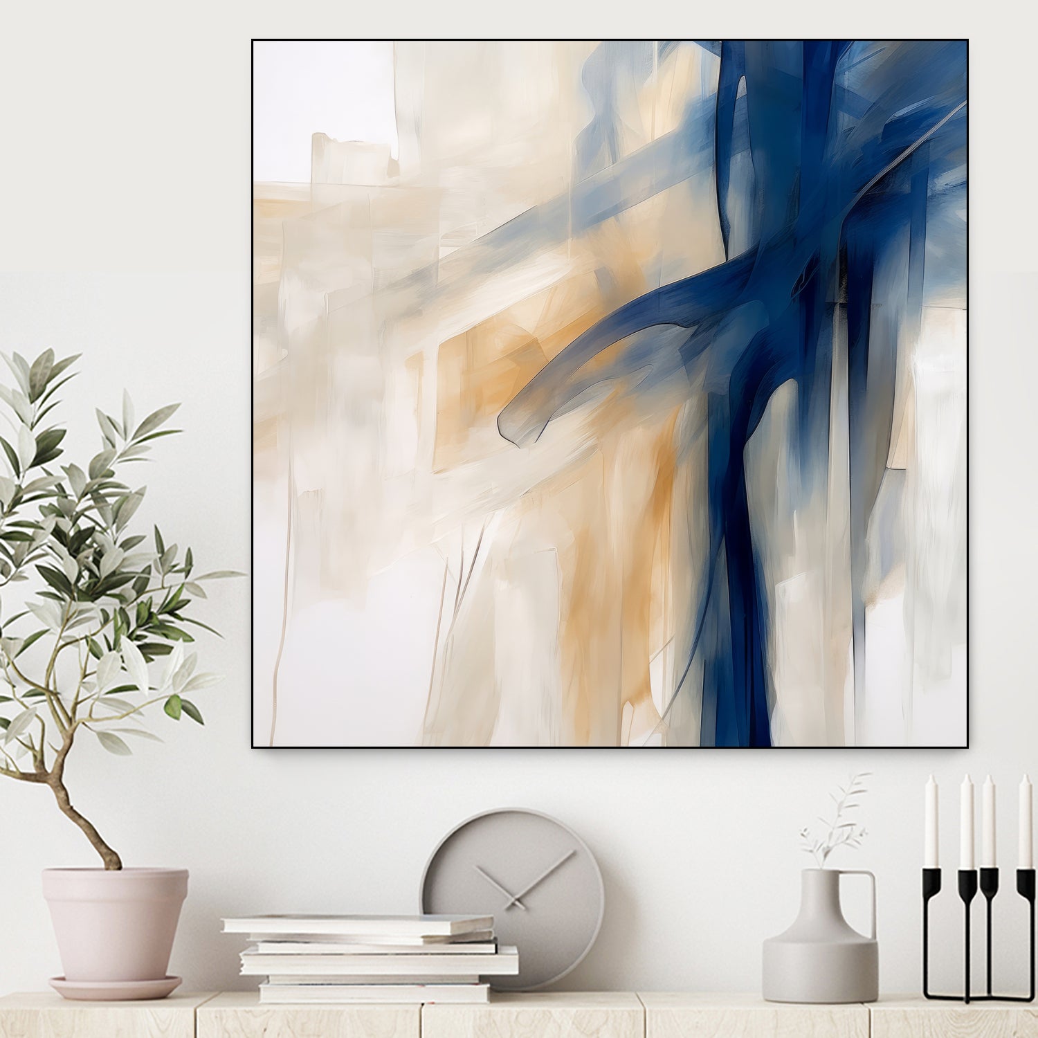 Blue Splash Dance by Irena  Orlov on GIANT ART - abstract