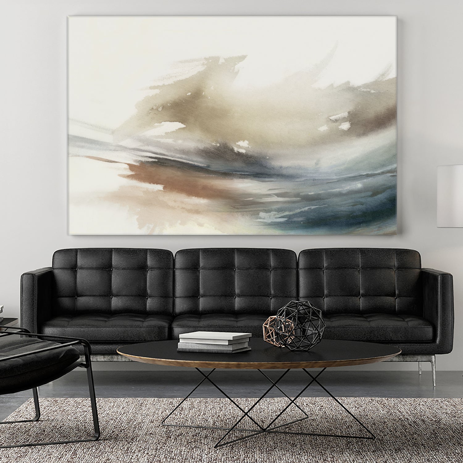 Gentle Abstractions  by Pi Studio  on GIANT ART - brown cloud dancer 