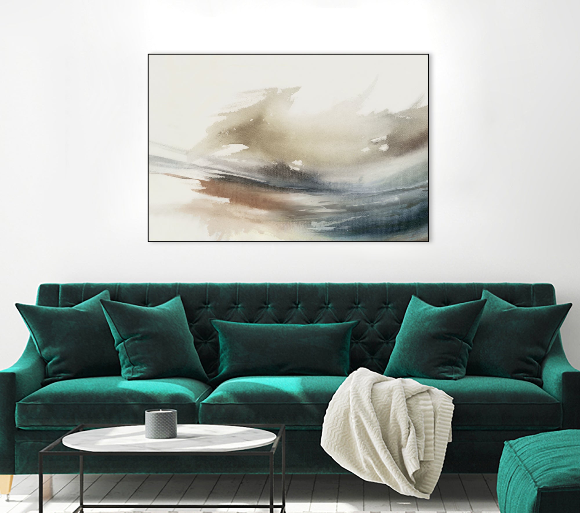 Gentle Abstractions  by Pi Studio  on GIANT ART - brown cloud dancer 