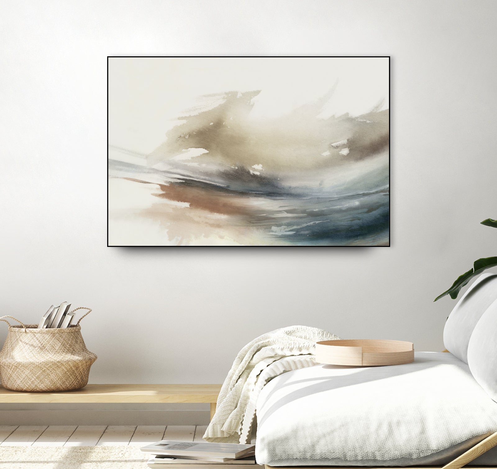 Gentle Abstractions  by Pi Studio  on GIANT ART - brown cloud dancer 