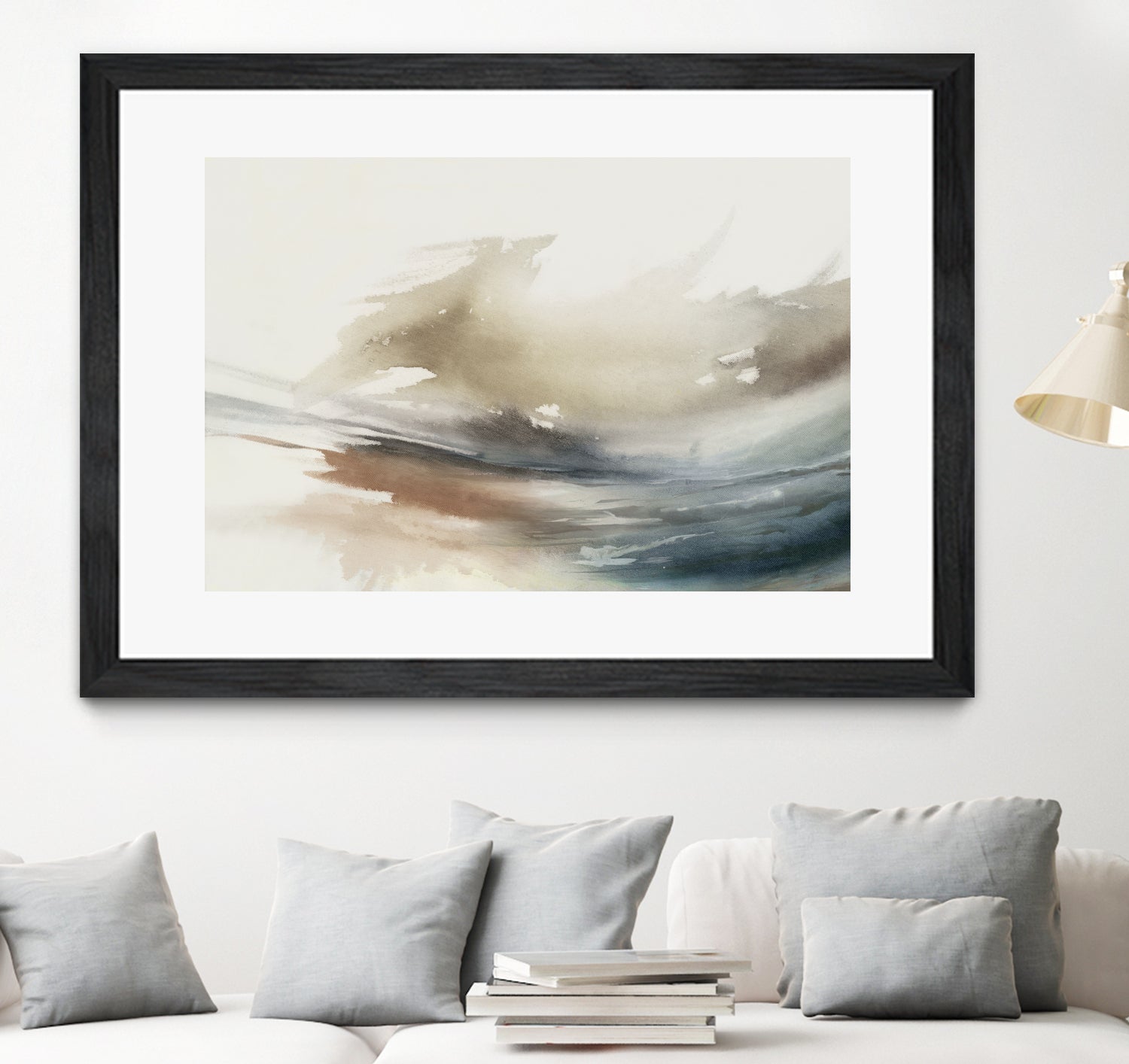 Gentle Abstractions  by Pi Studio  on GIANT ART - brown cloud dancer 