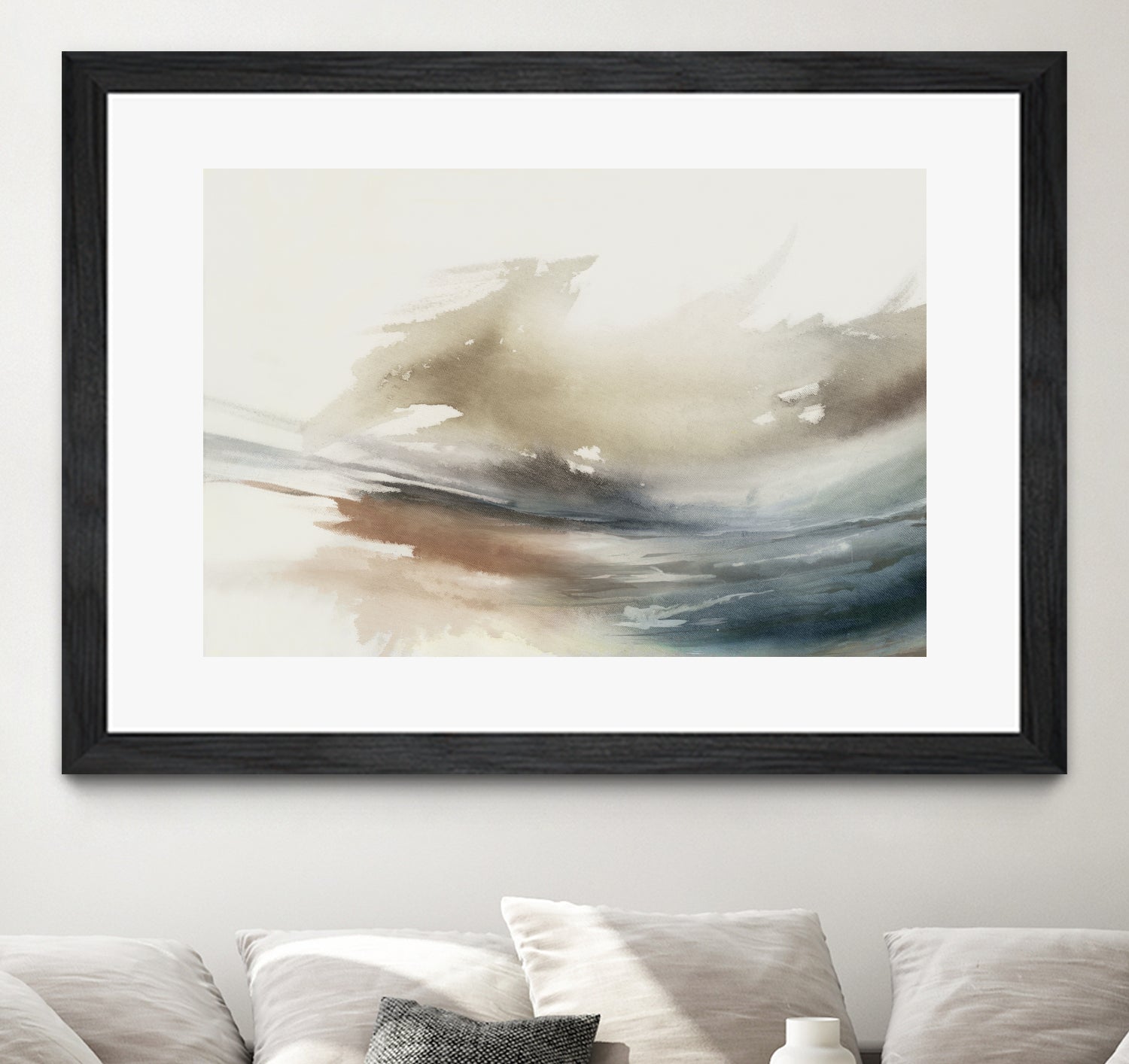 Gentle Abstractions  by Pi Studio  on GIANT ART - brown cloud dancer 