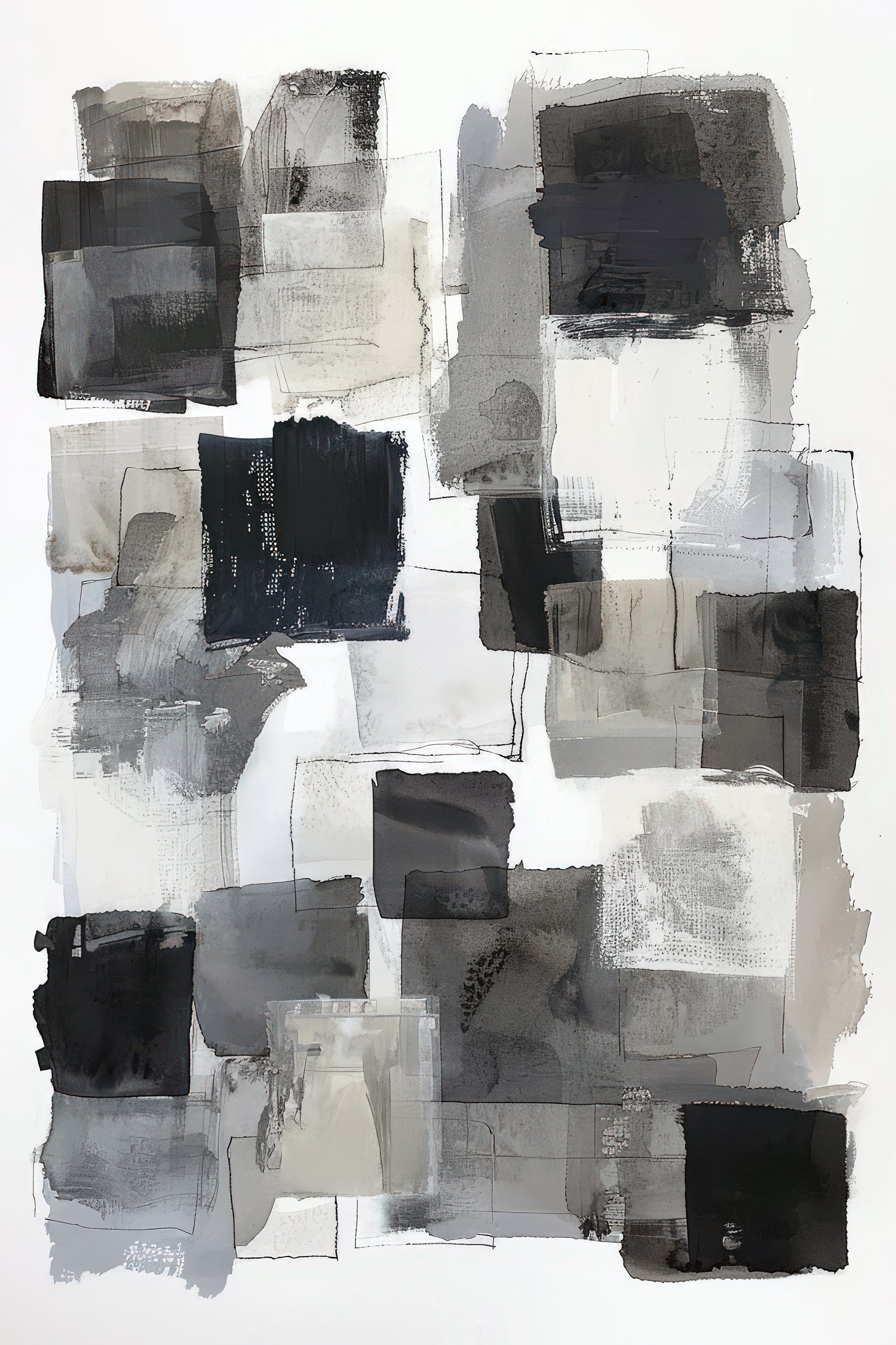 Monochrome Depth I by Raymond Powers on GIANT ART - abstract