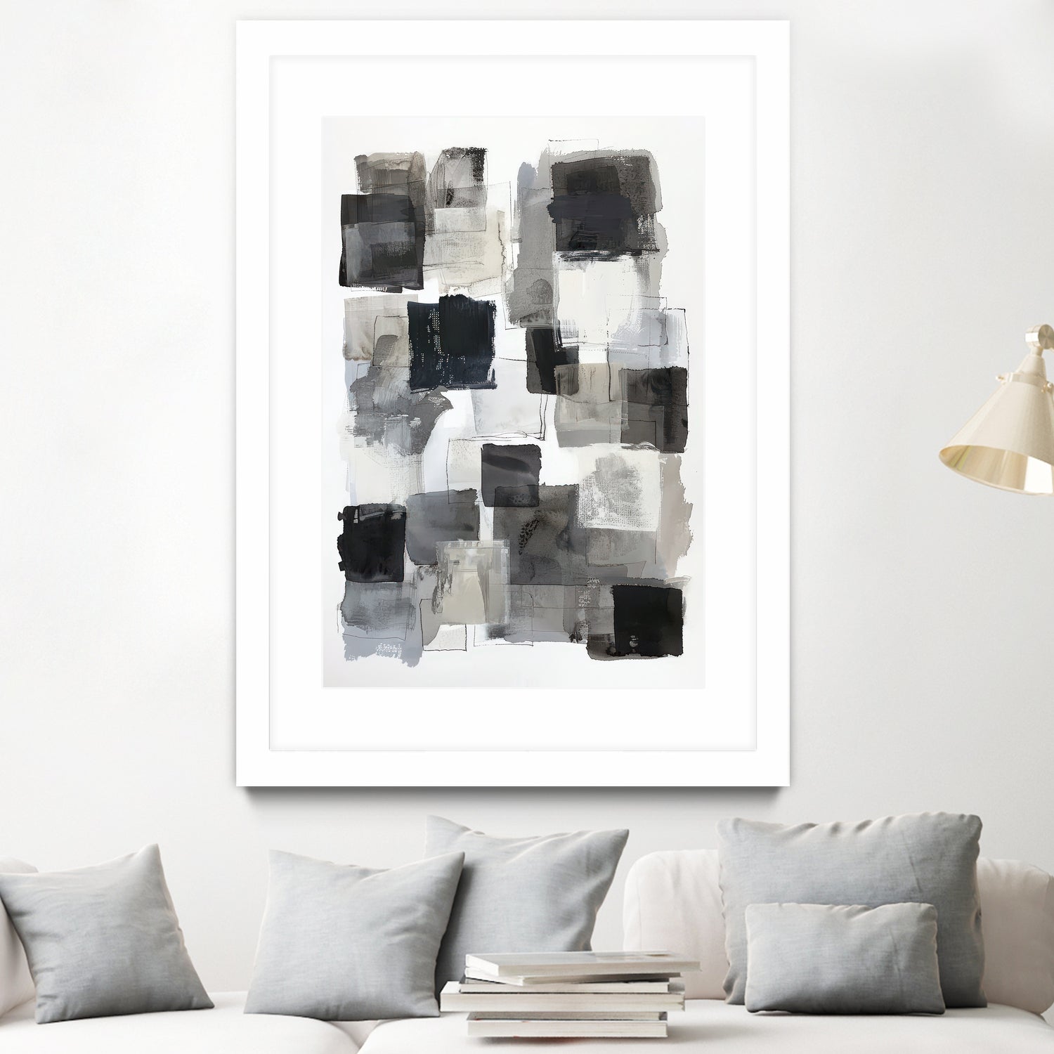 Monochrome Depth I by Raymond Powers on GIANT ART - abstract