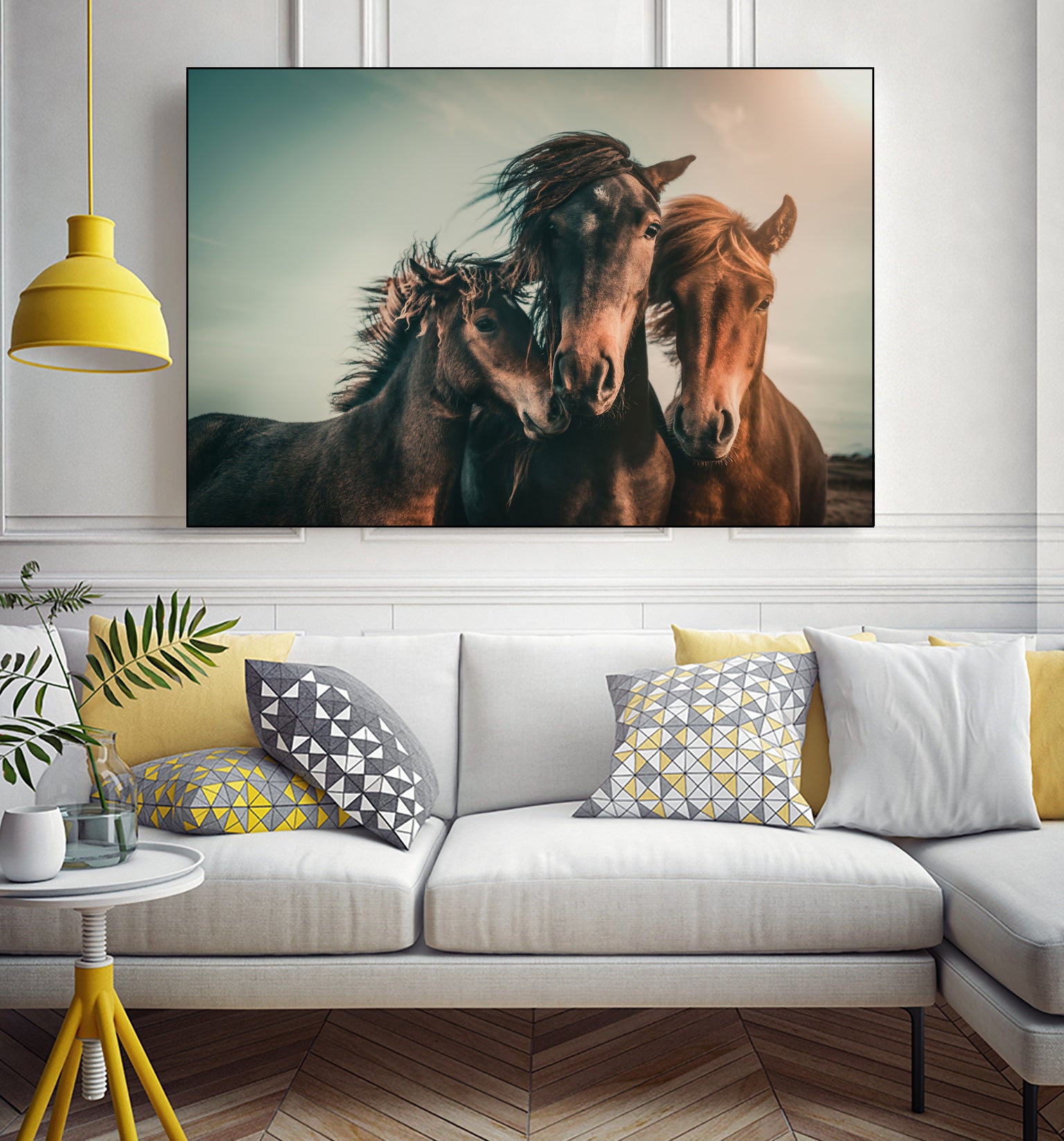 Family portrait by Marcus Hennen on GIANT ART - friendship animal friendship