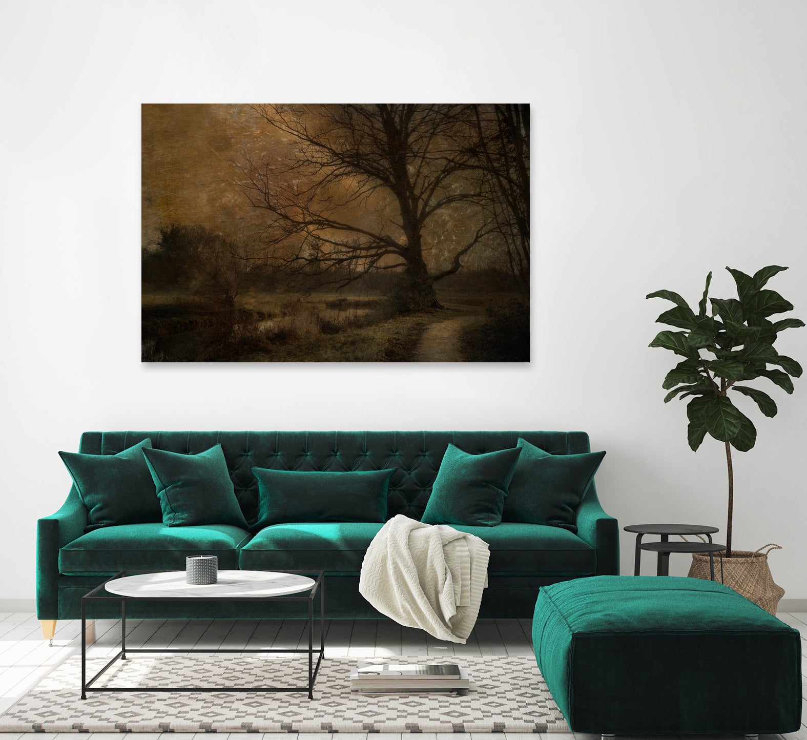 Old tree by Nel Talen on GIANT ART - forest mood forest