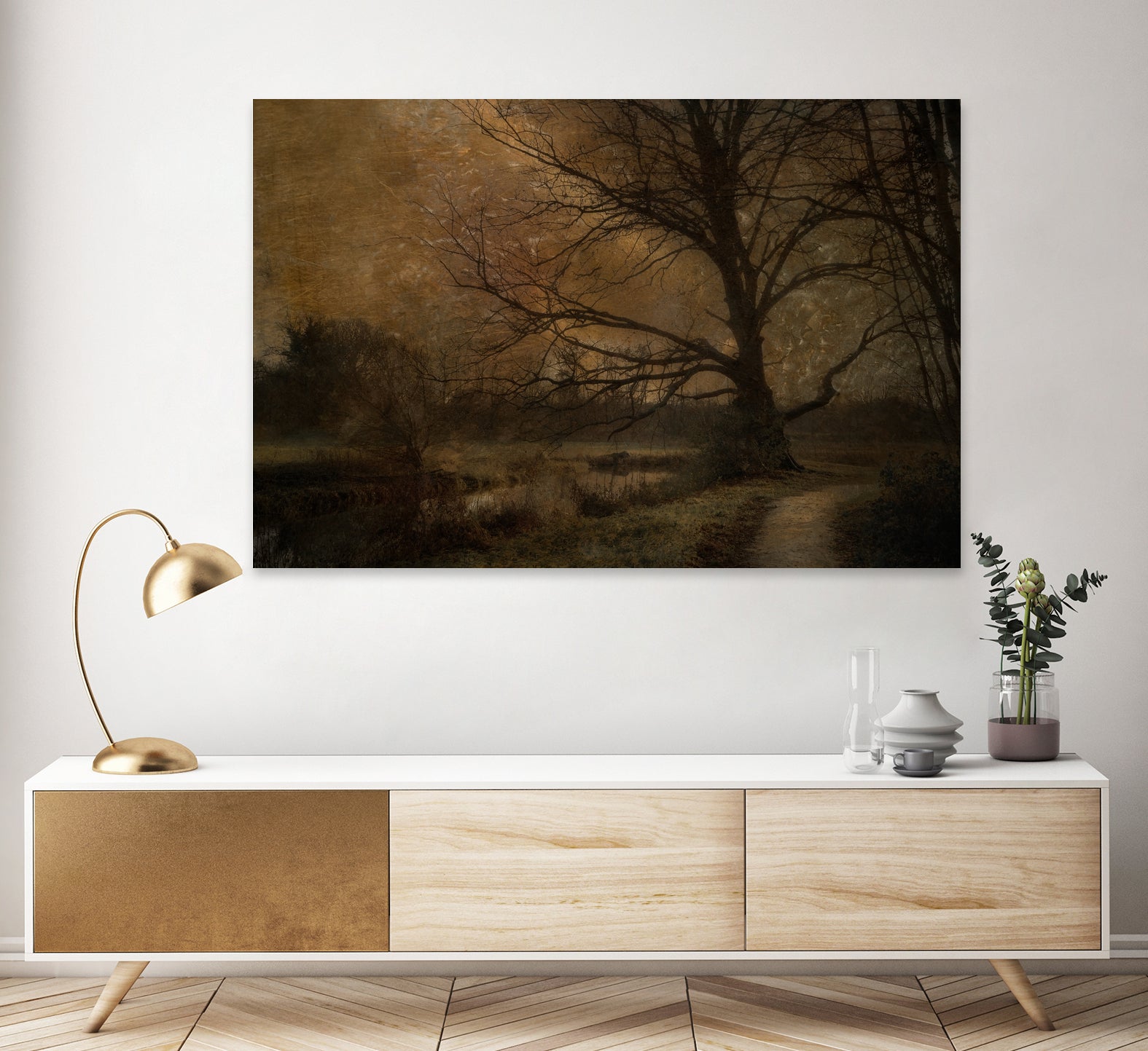 Old tree by Nel Talen on GIANT ART - forest mood forest
