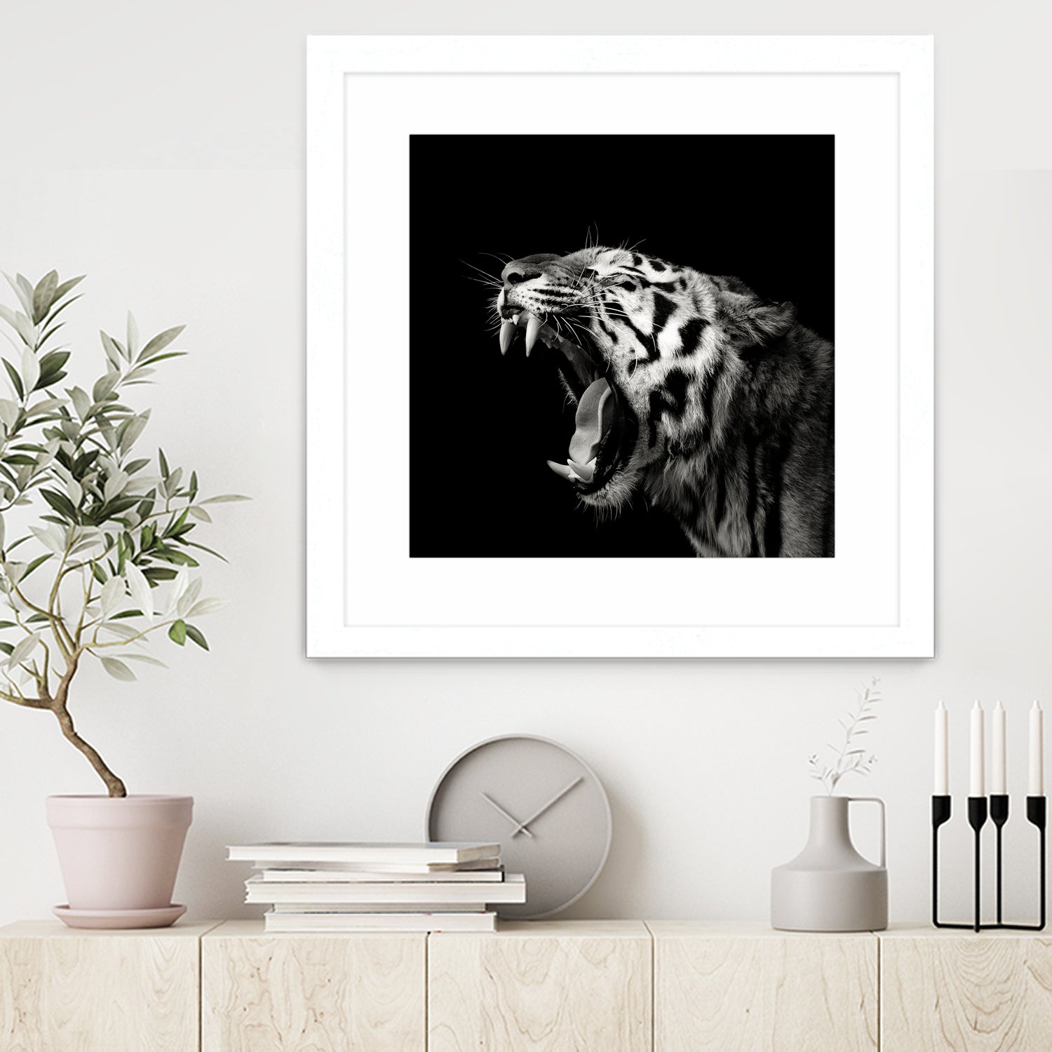 Primal Yawn #4 by Christian Meermann on GIANT ART - feline animal feline