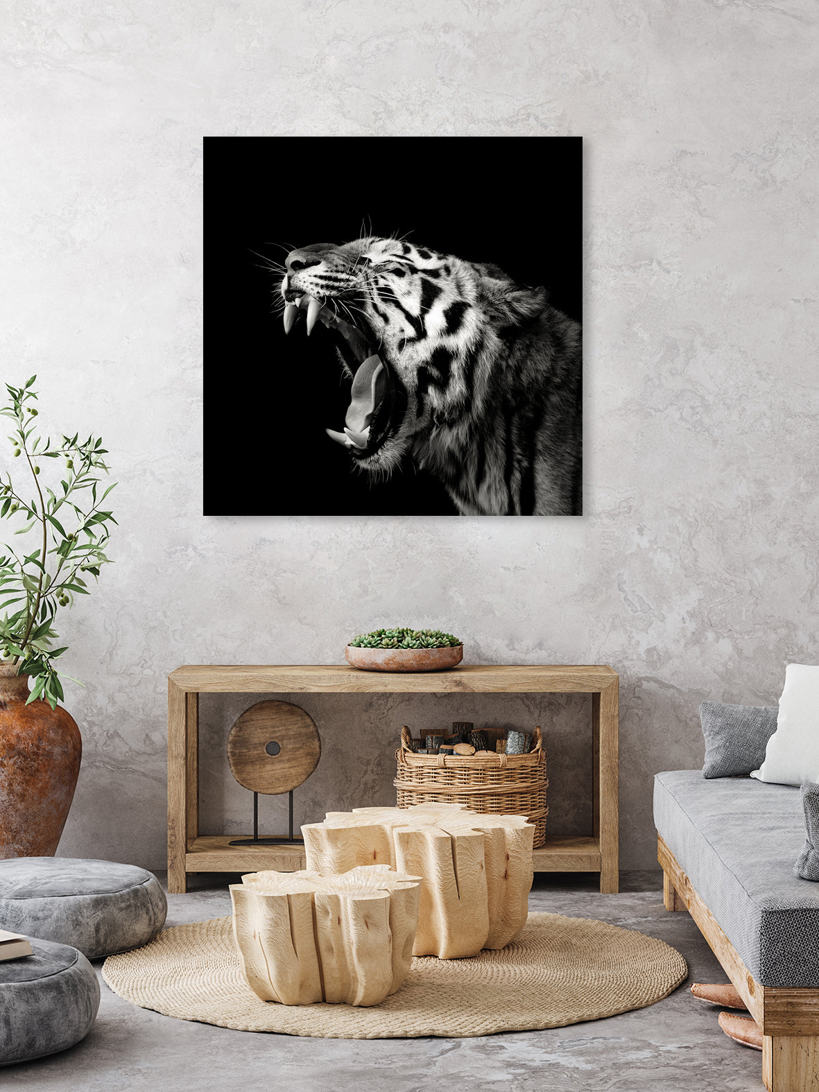 Primal Yawn #4 by Christian Meermann on GIANT ART - feline animal feline