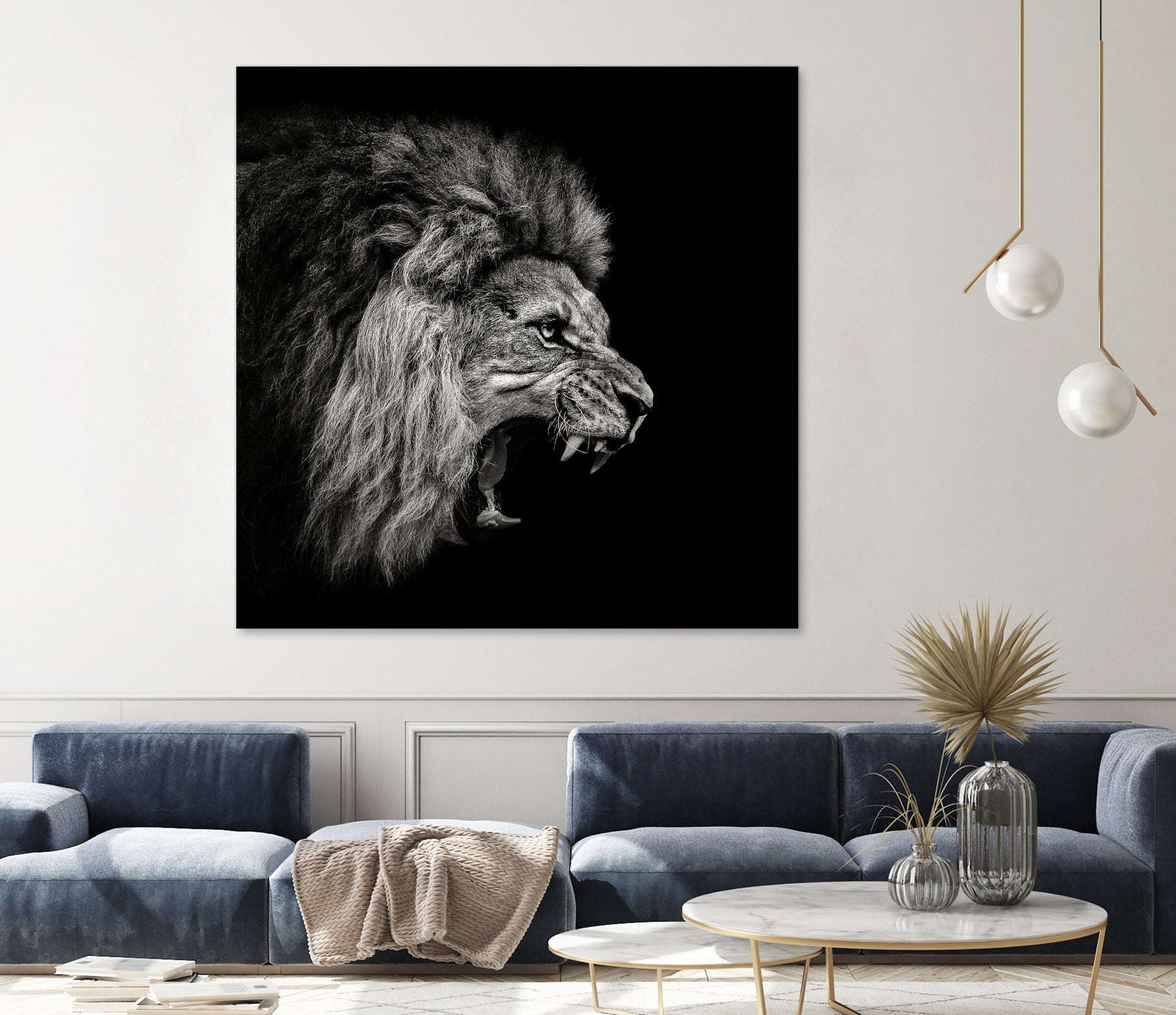 Roaring Lion #2 by Christian Meermann on GIANT ART - feline animal feline