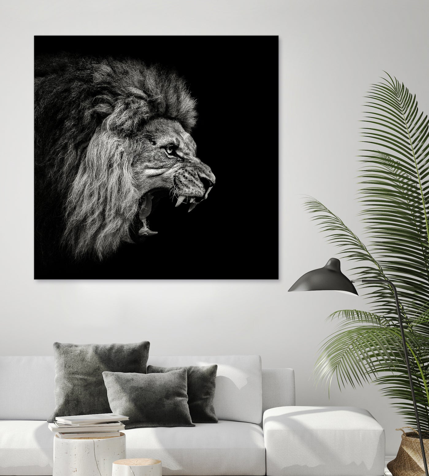 Roaring Lion #2 by Christian Meermann on GIANT ART - feline animal feline