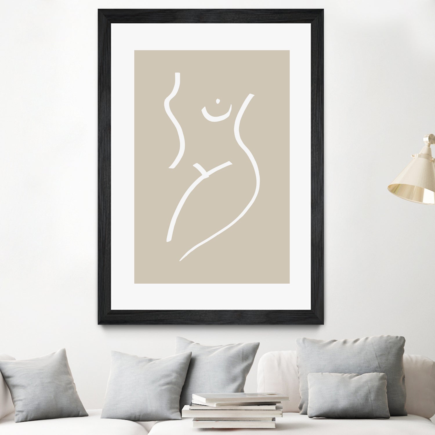 Body Sketch Sand by Pictufy on GIANT ART - line art woman