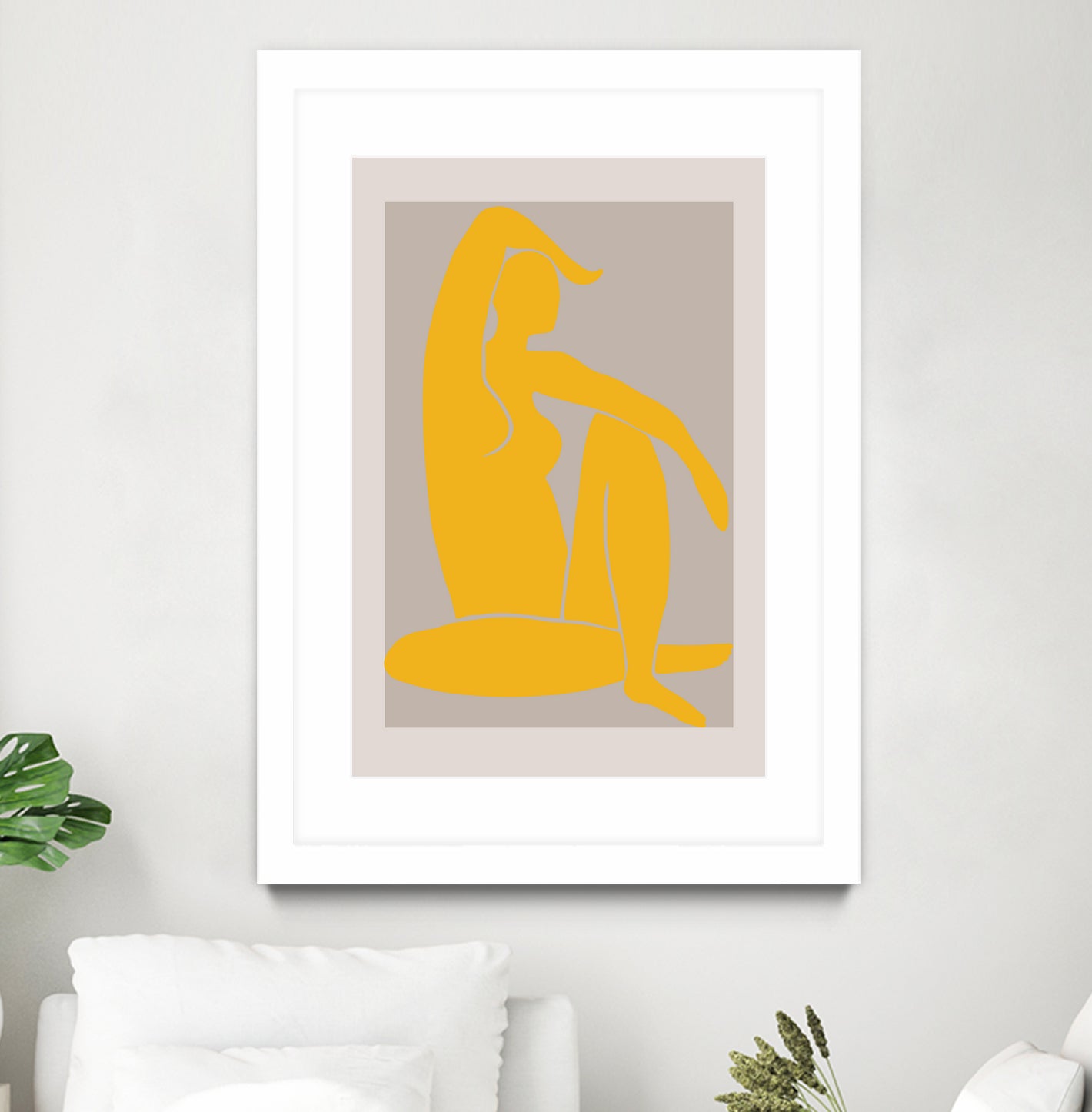 Yellow Figure by Pictufy on GIANT ART - figurative woman