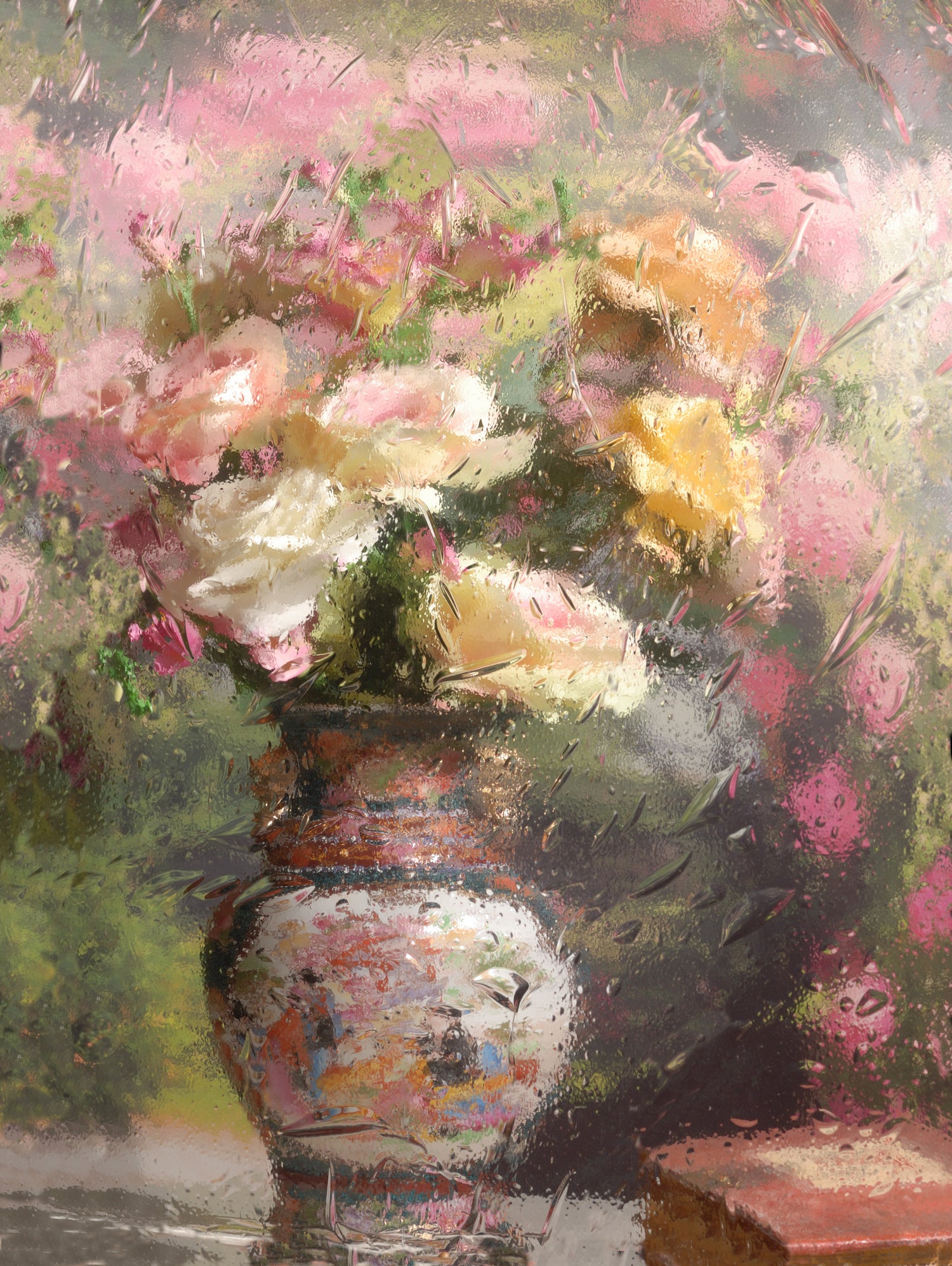 Still life with flowers by Andrey on GIANT ART - pink botanical flowers