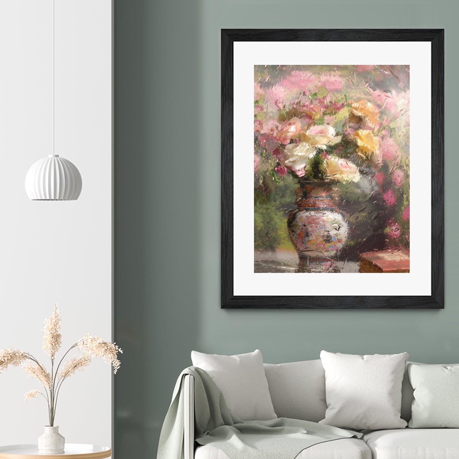 Still life with flowers by Andrey on GIANT ART - pink botanical flowers