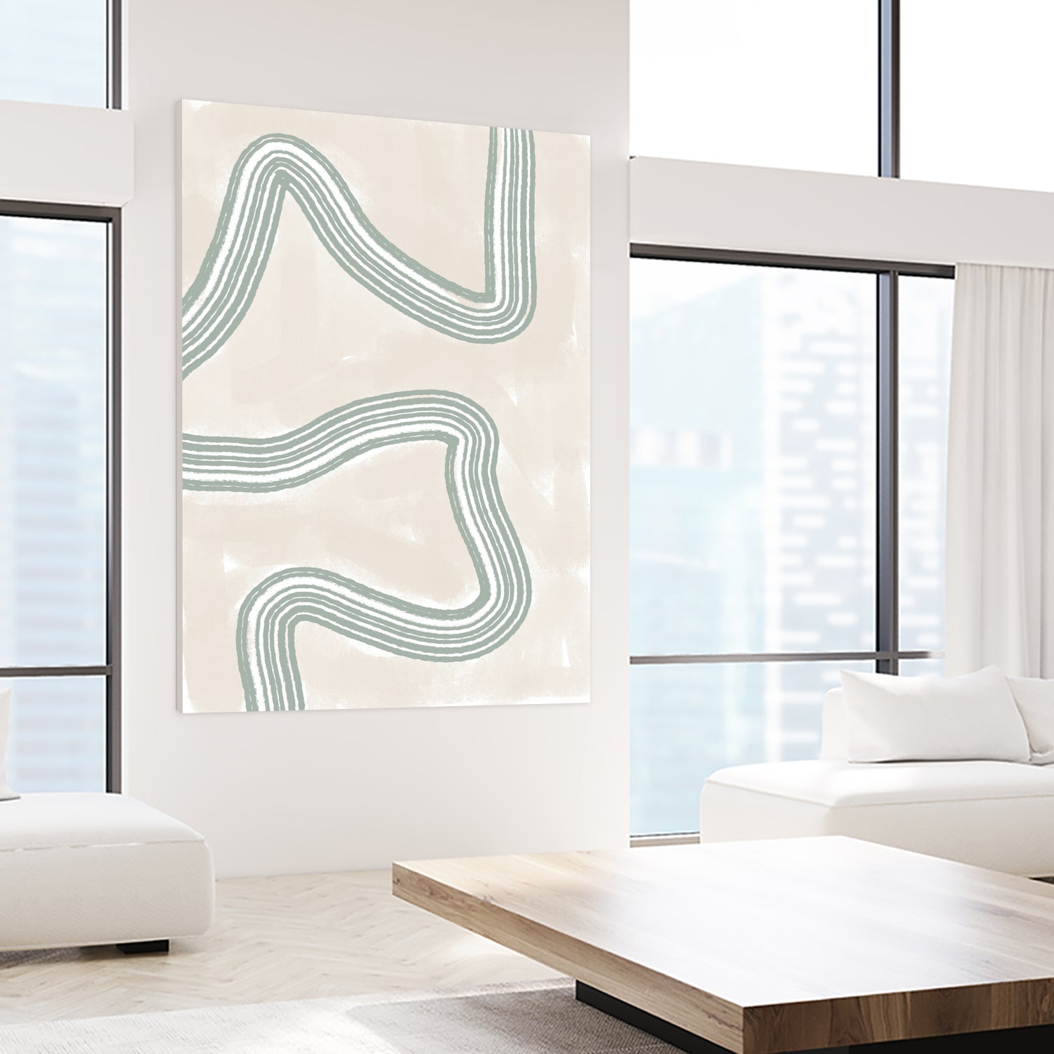 Curved Tranquility by uplusmestudio on GIANT ART - abstract abstract artwork