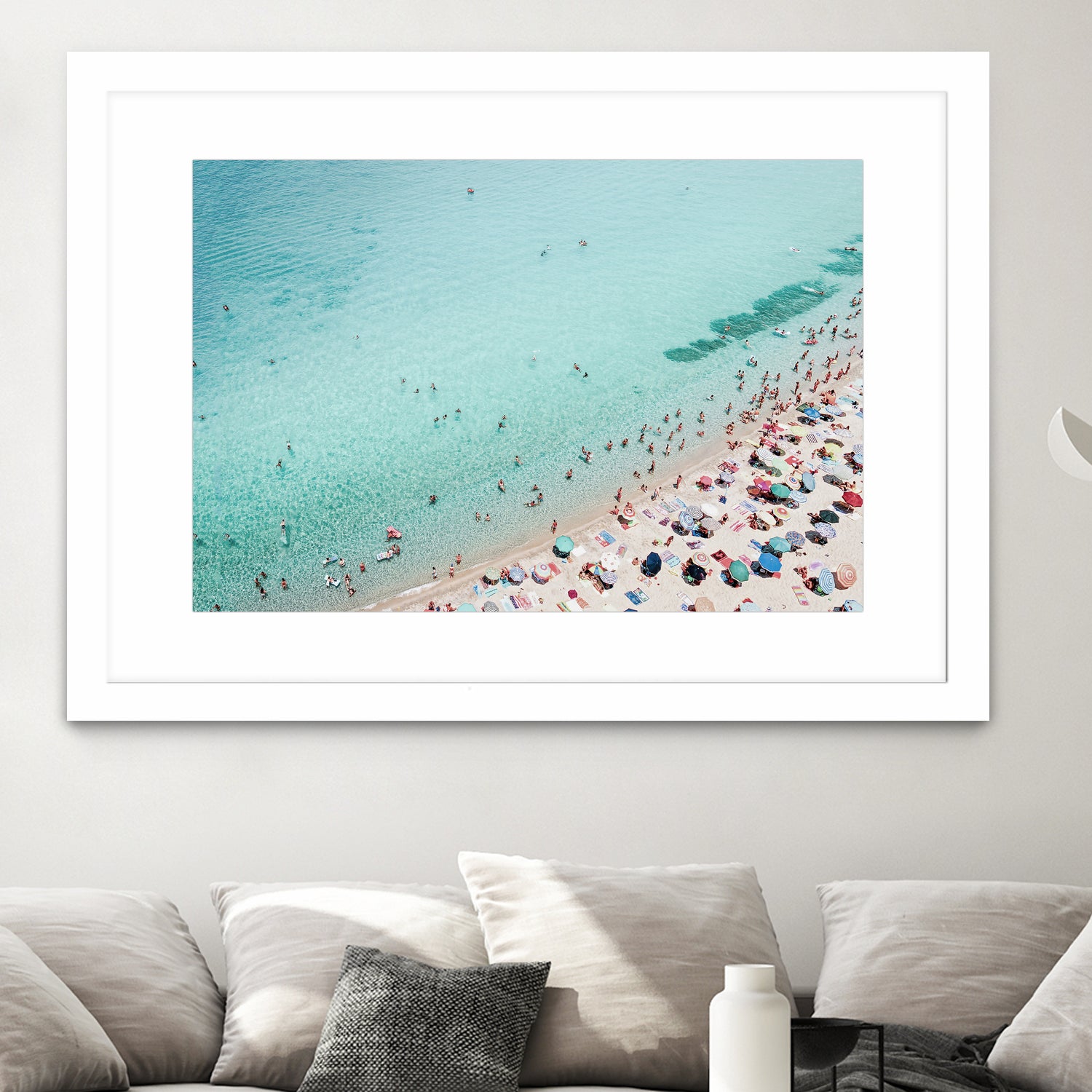 Busy Beach by Kathrin on GIANT ART - photography water