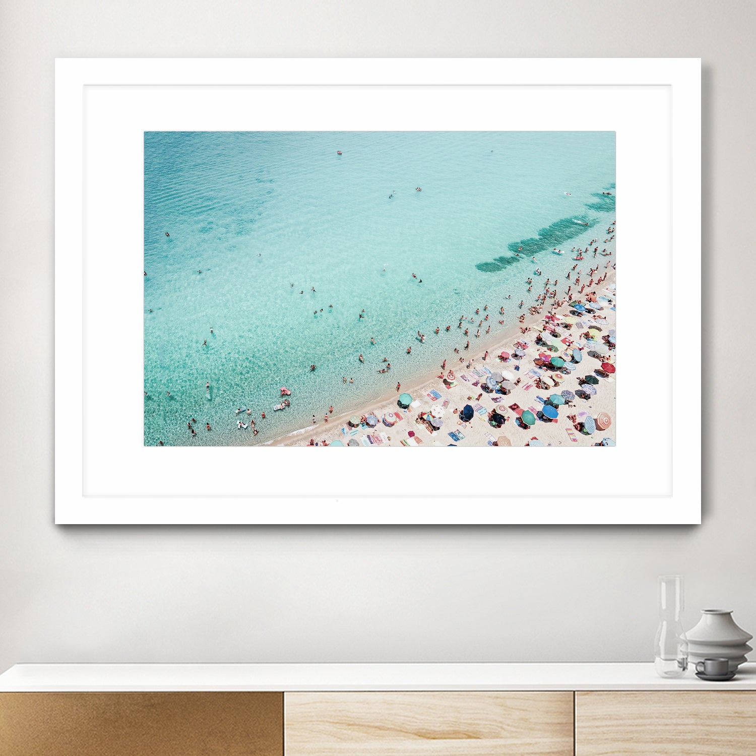 Busy Beach by Kathrin on GIANT ART - photography water