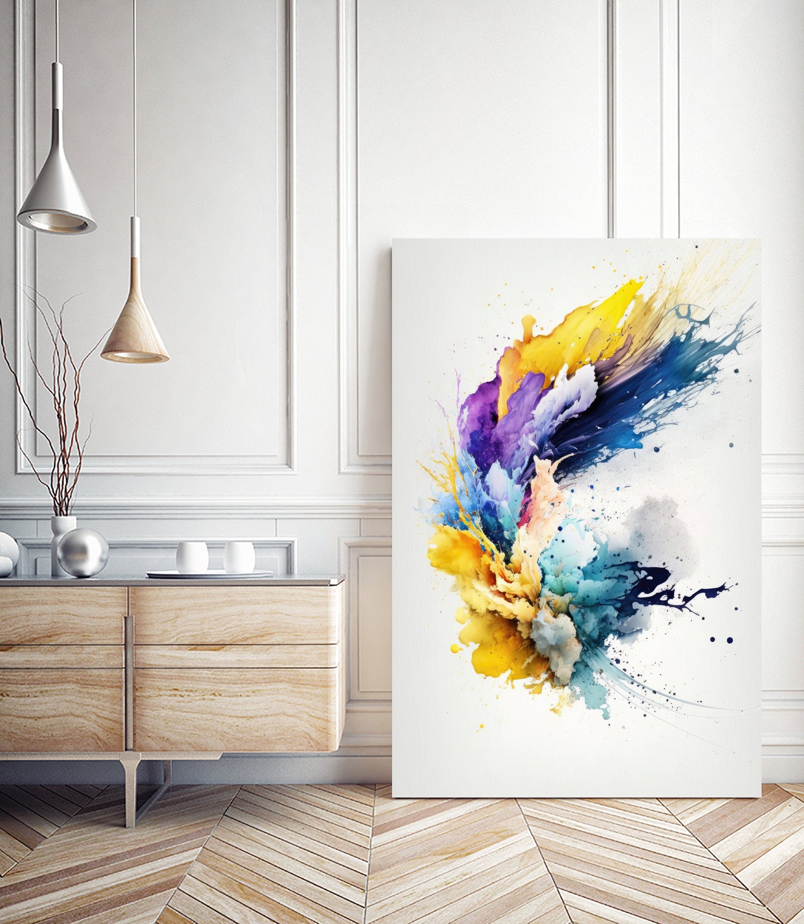 Mystic Fluidity by Mauro on GIANT ART - watercolors illustration watercolors