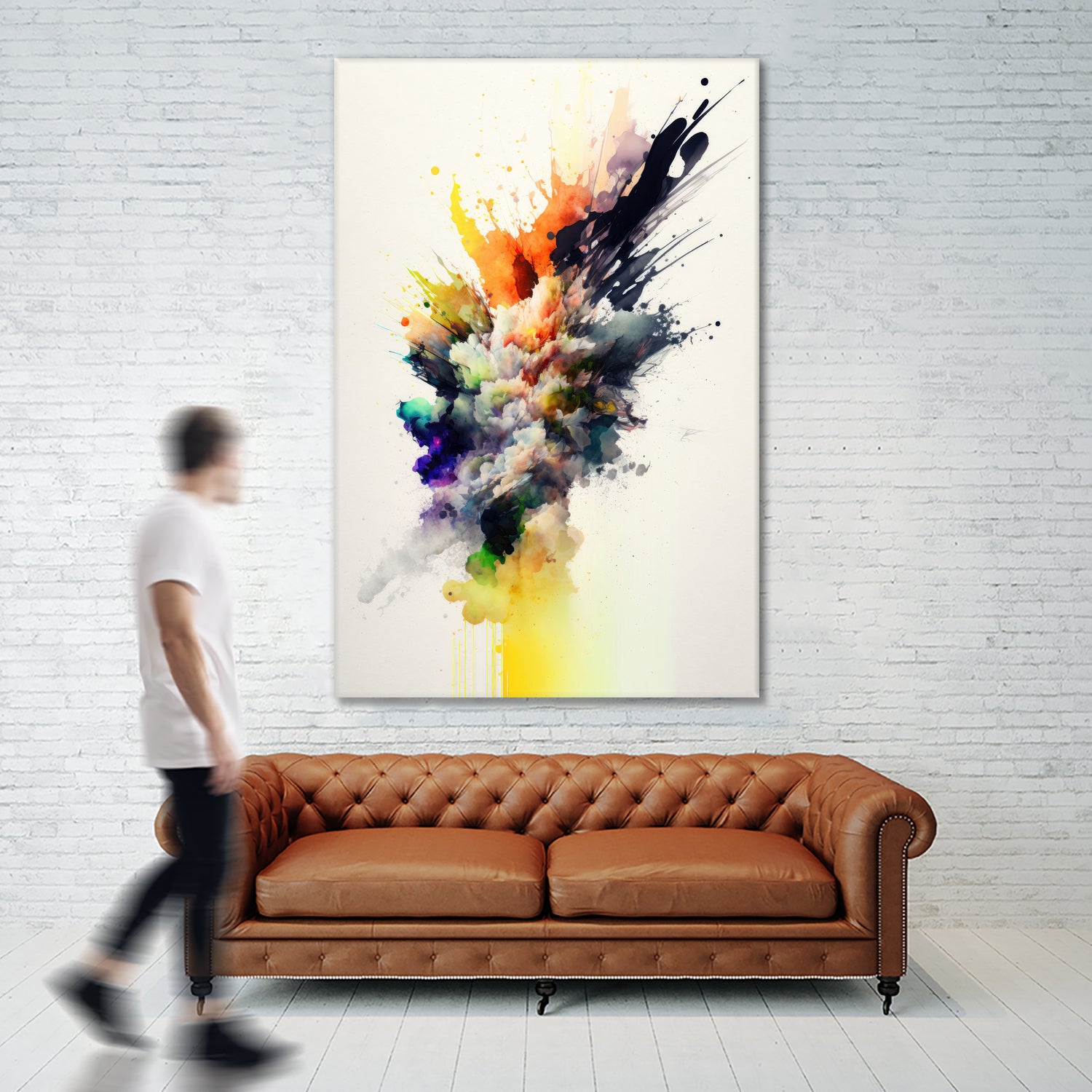 Colorful Explosion by Mauro on GIANT ART - splatter illustration splatter