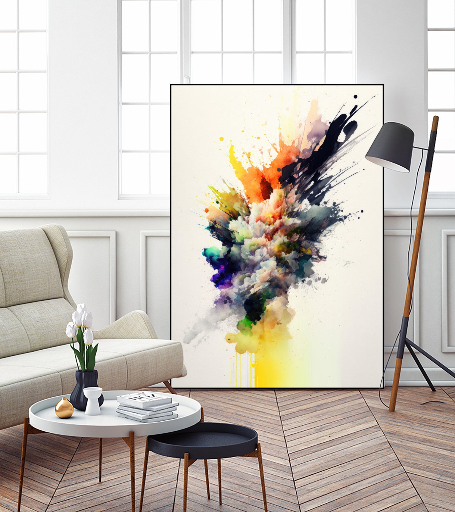 Colorful Explosion by Mauro on GIANT ART - splatter illustration splatter