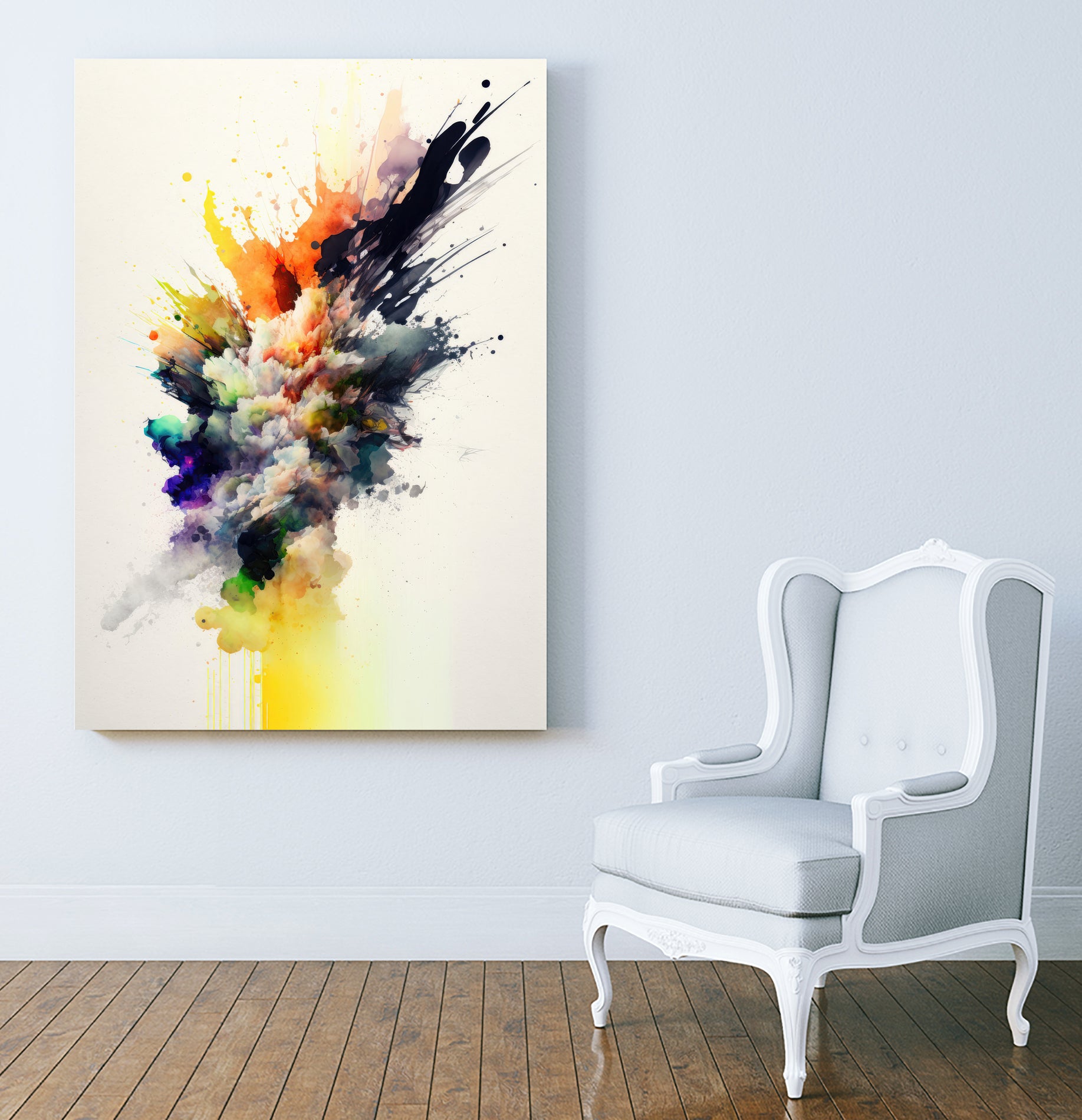 Colorful Explosion by Mauro on GIANT ART - splatter illustration splatter