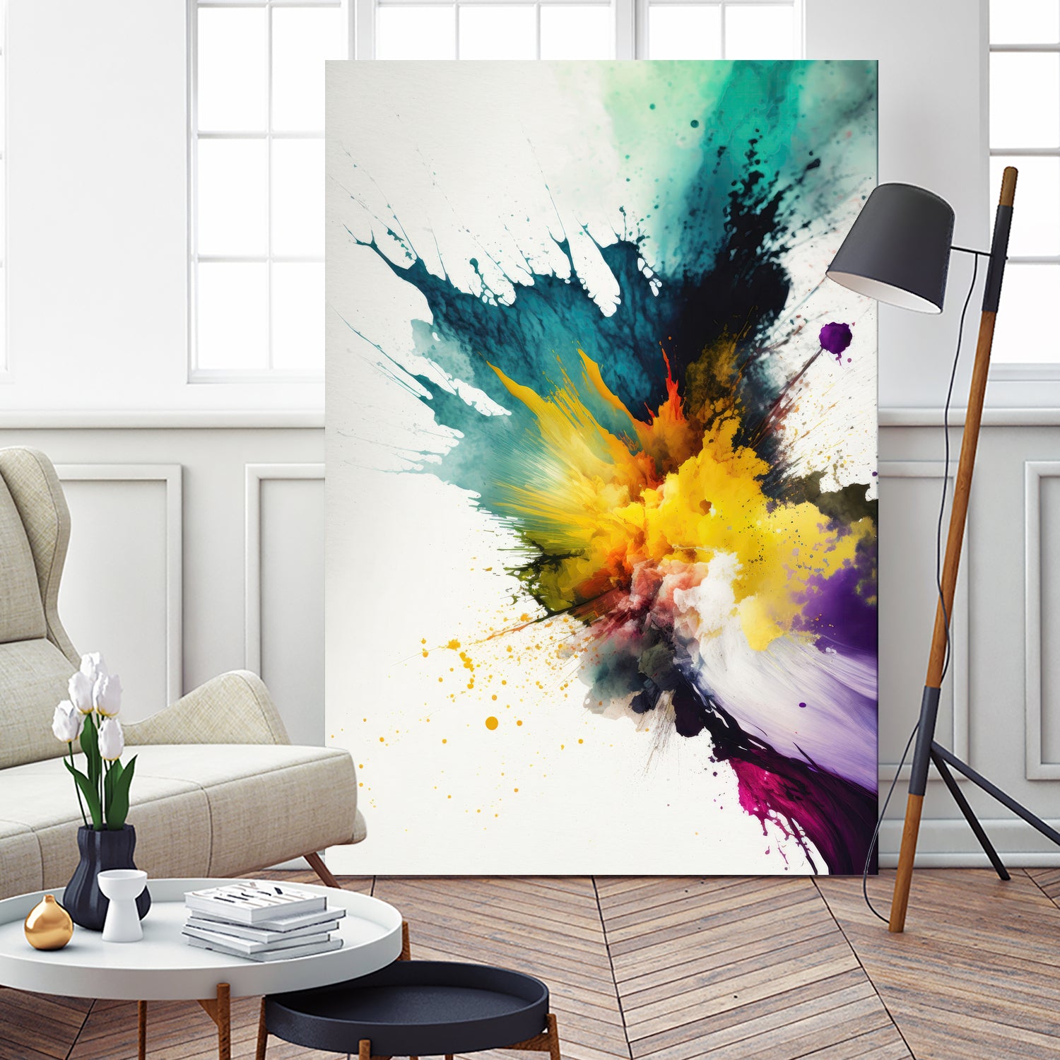 Chromatic Chaos by Mauro on GIANT ART - vibrant artwork illustration vibrant artwork