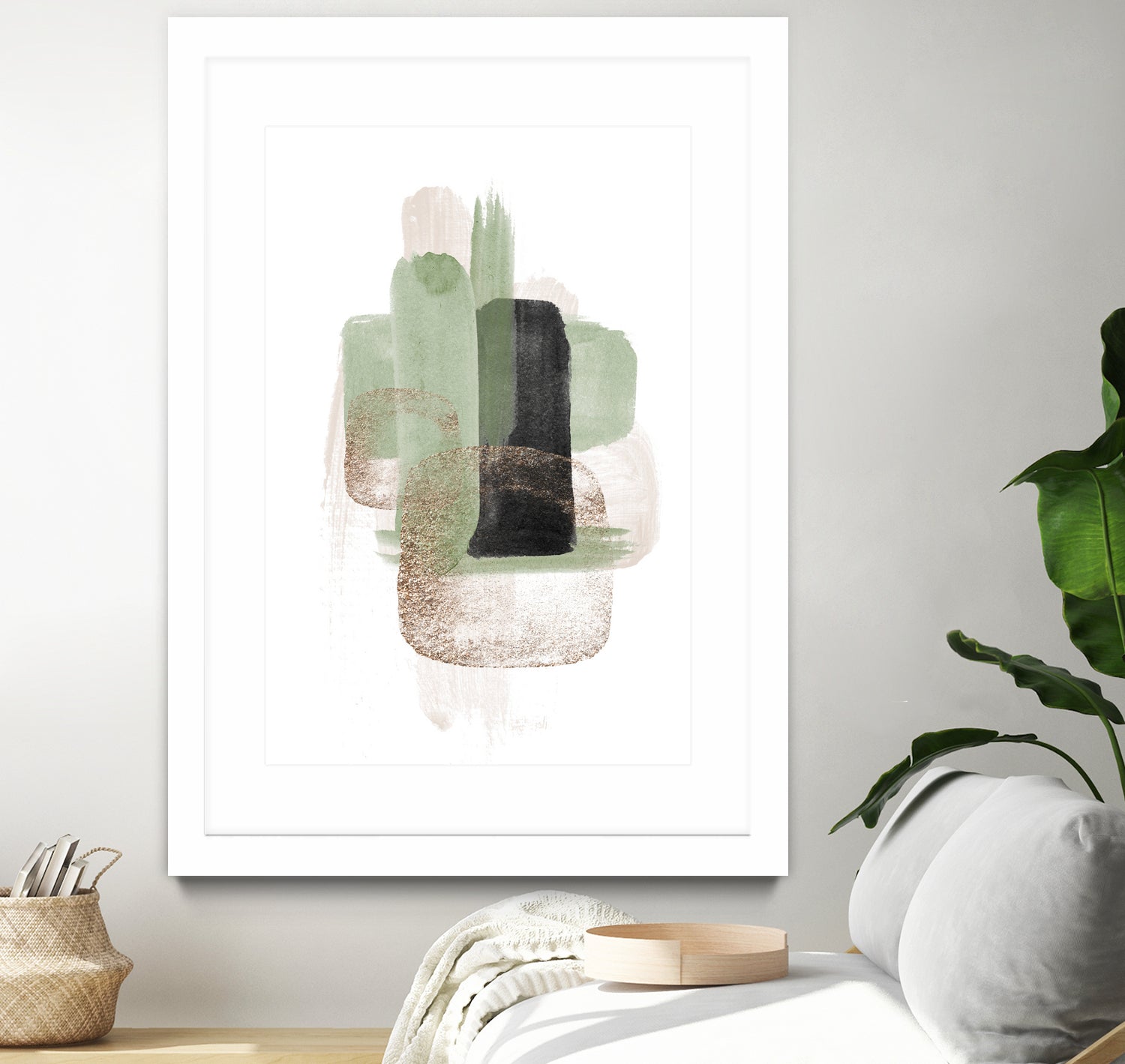 Simple Green-3 by Sally Ann Moss on GIANT ART - geometric geometric geometric
