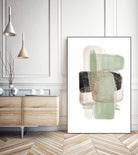 Simple Green-1 by Sally Ann Moss on GIANT ART - abstract geometric abstract