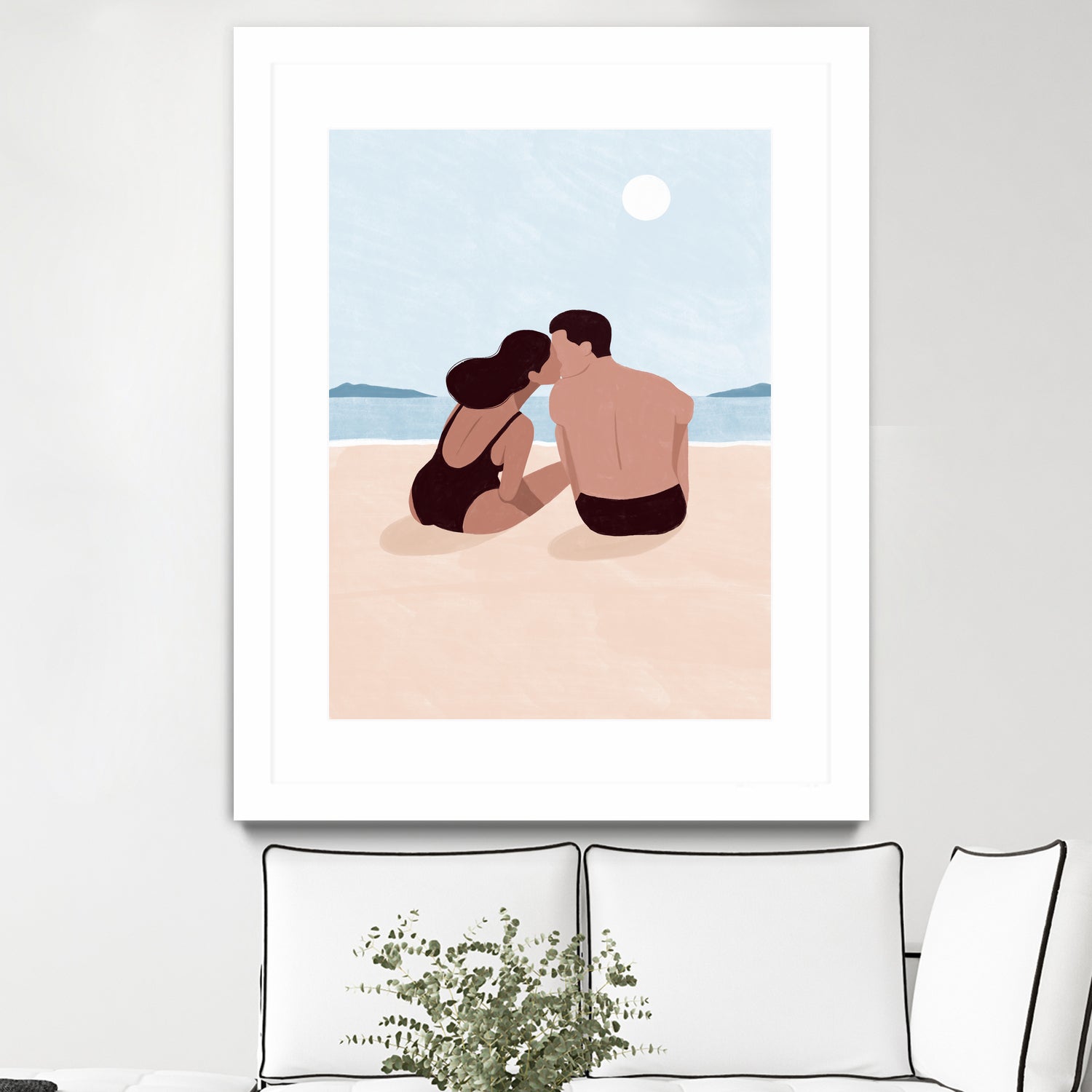 First Kiss by Maja on GIANT ART - illustration love