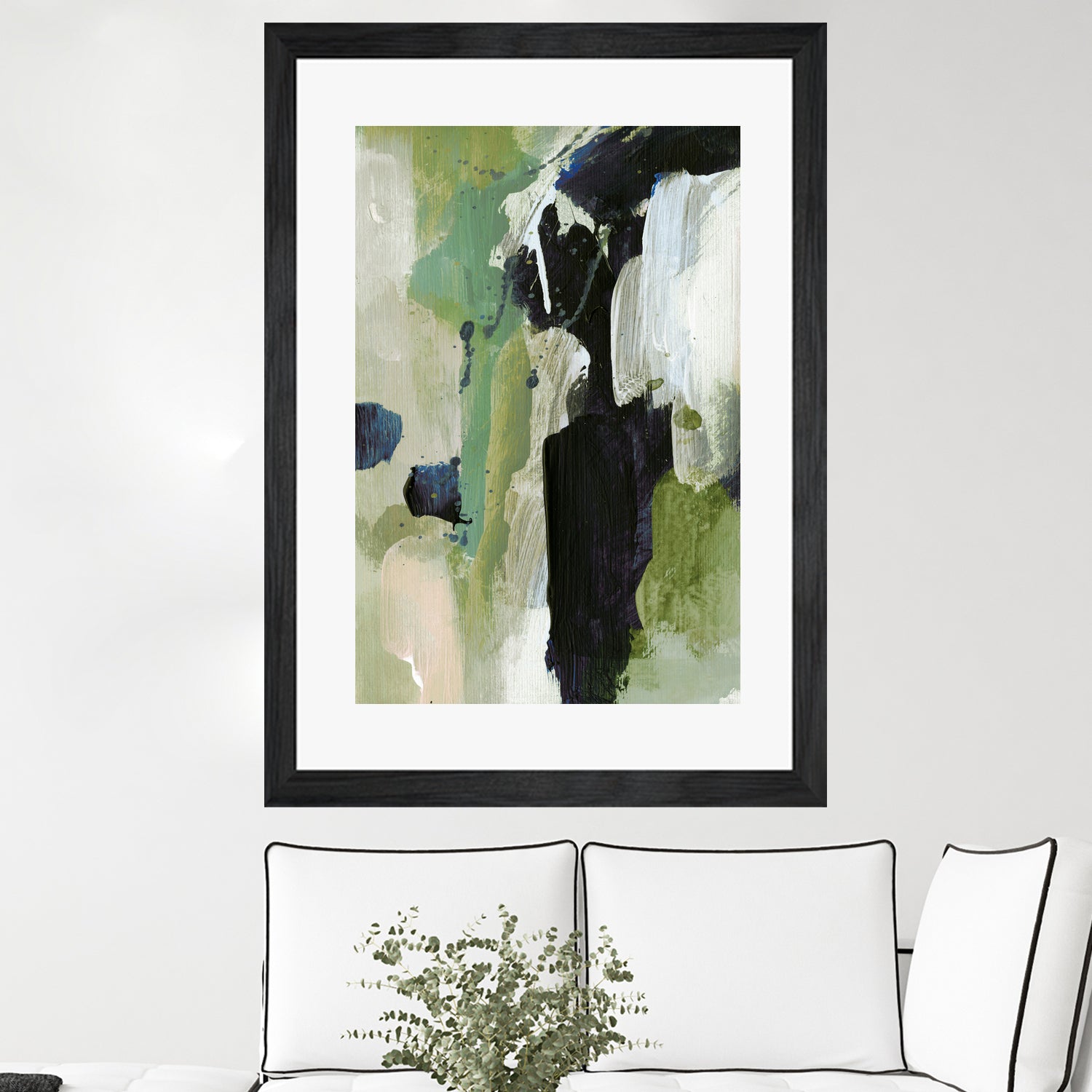 Waterfall by Dan on GIANT ART - abstract green