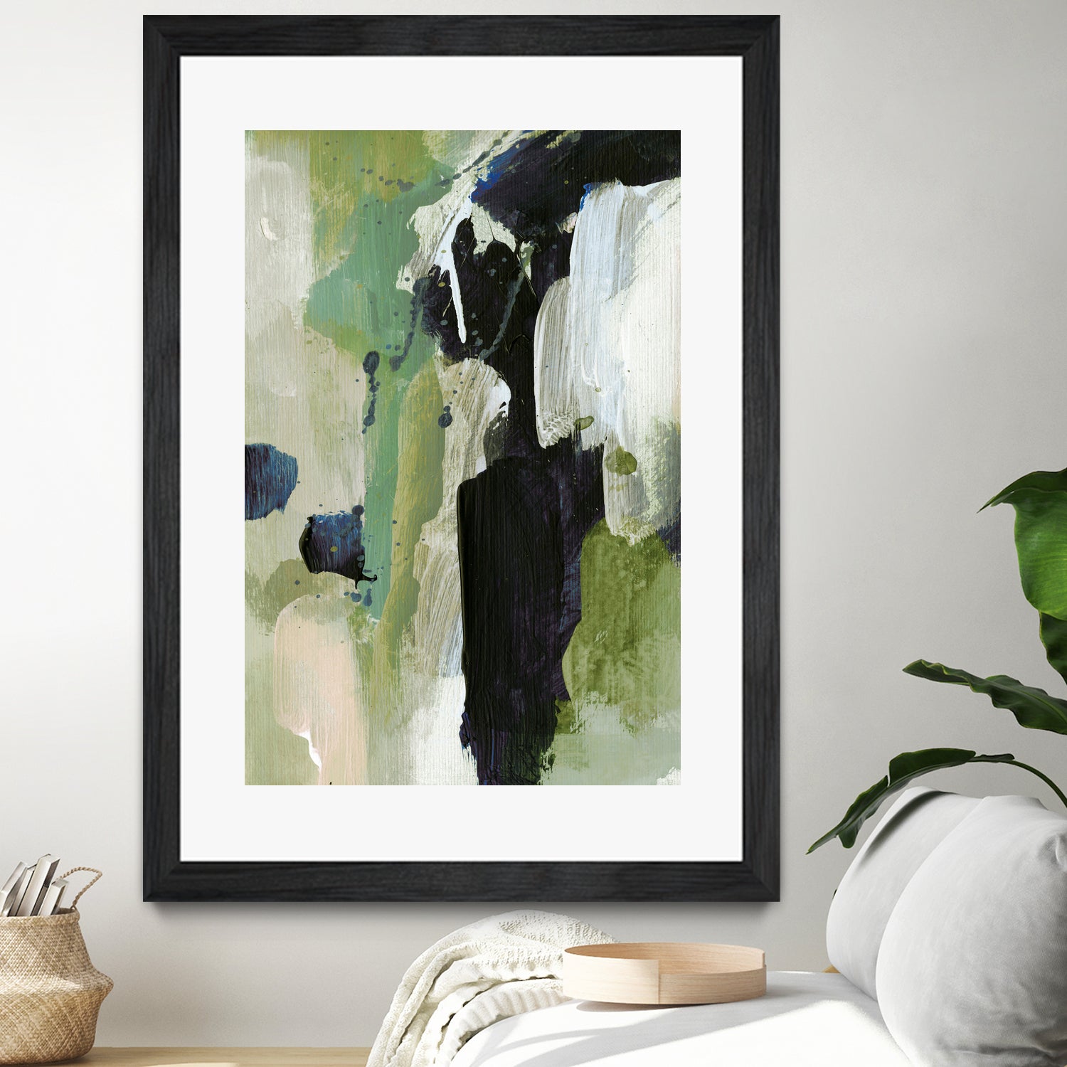 Waterfall by Dan on GIANT ART - abstract green