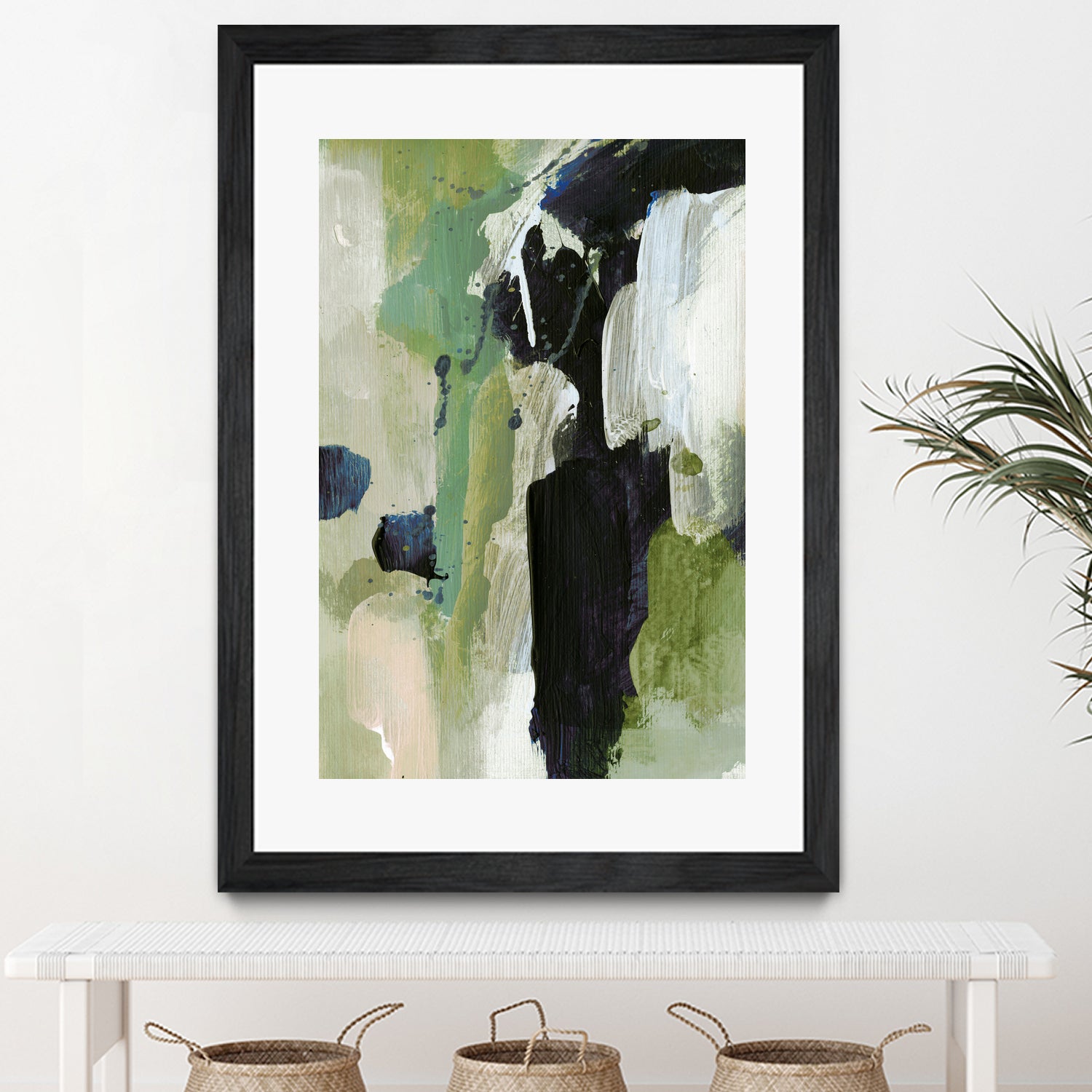 Waterfall by Dan on GIANT ART - abstract green