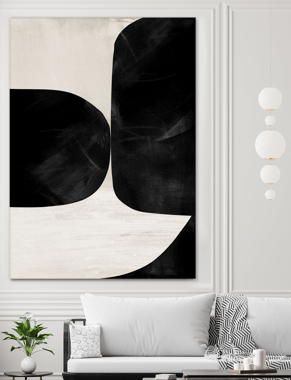 Night No2 by Dan on GIANT ART - abstract bw