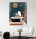 Bathroom Babe by Ivy Green Illustrations on GIANT ART - home illustration home