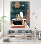 Bathroom Babe by Ivy Green Illustrations on GIANT ART - home illustration home