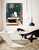 Bathroom Babe by Ivy Green Illustrations on GIANT ART - home illustration home