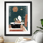 Bathroom Babe by Ivy Green Illustrations on GIANT ART - home illustration home