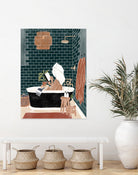 Bathroom Babe by Ivy Green Illustrations on GIANT ART - home illustration home