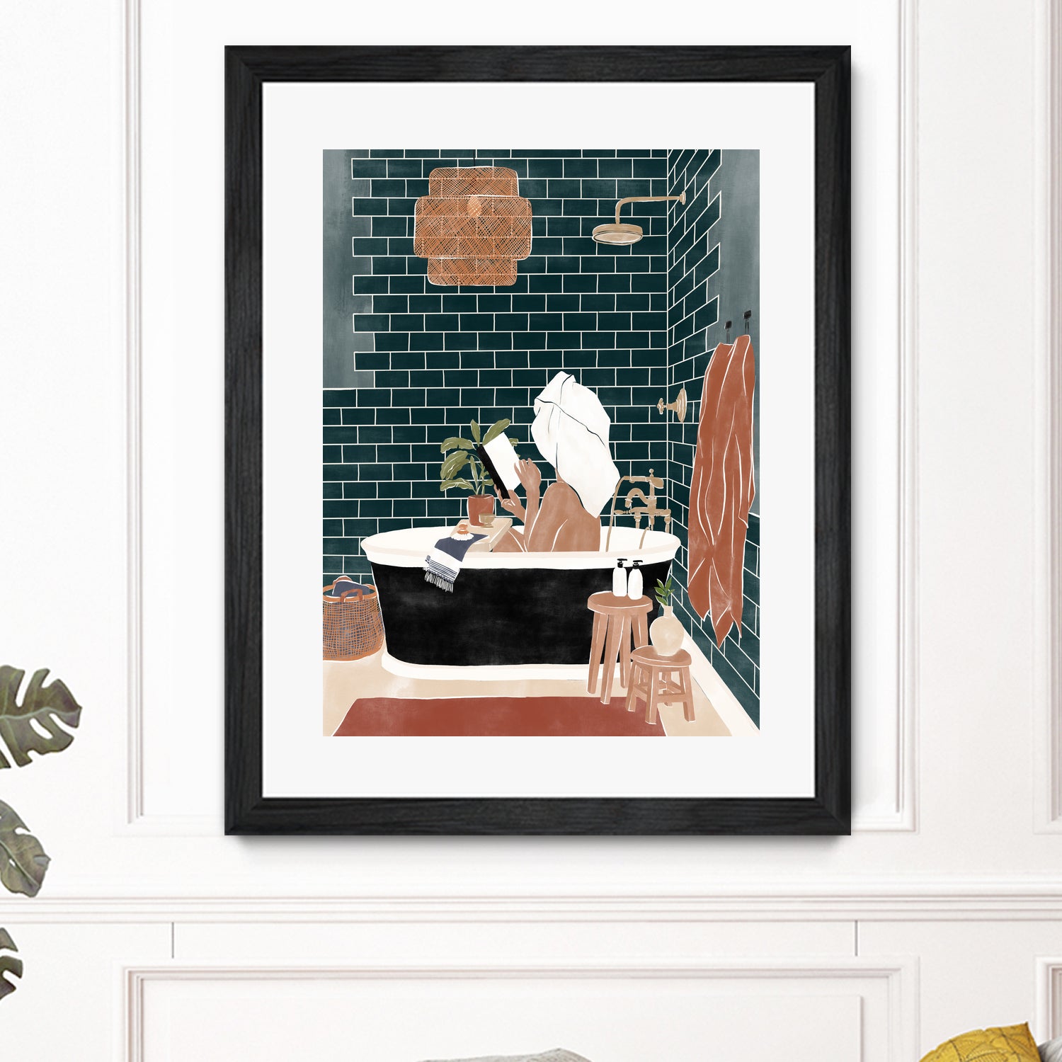 Bathroom Babe by Ivy Green Illustrations on GIANT ART - home illustration home