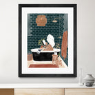Bathroom Babe by Ivy Green Illustrations on GIANT ART - home illustration home