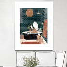 Bathroom Babe by Ivy Green Illustrations on GIANT ART - home illustration home