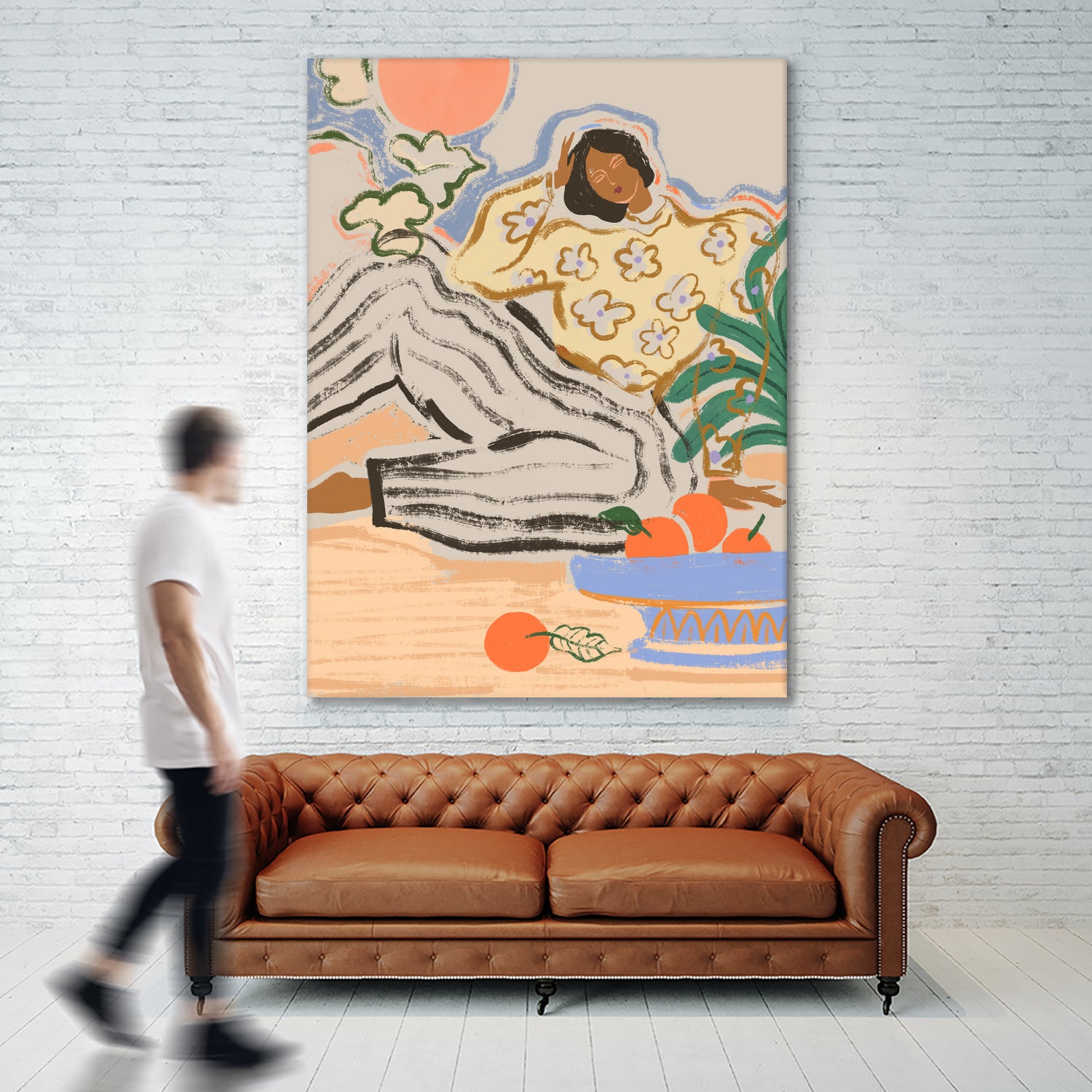 Lazydays by Arty on GIANT ART - orange figurative