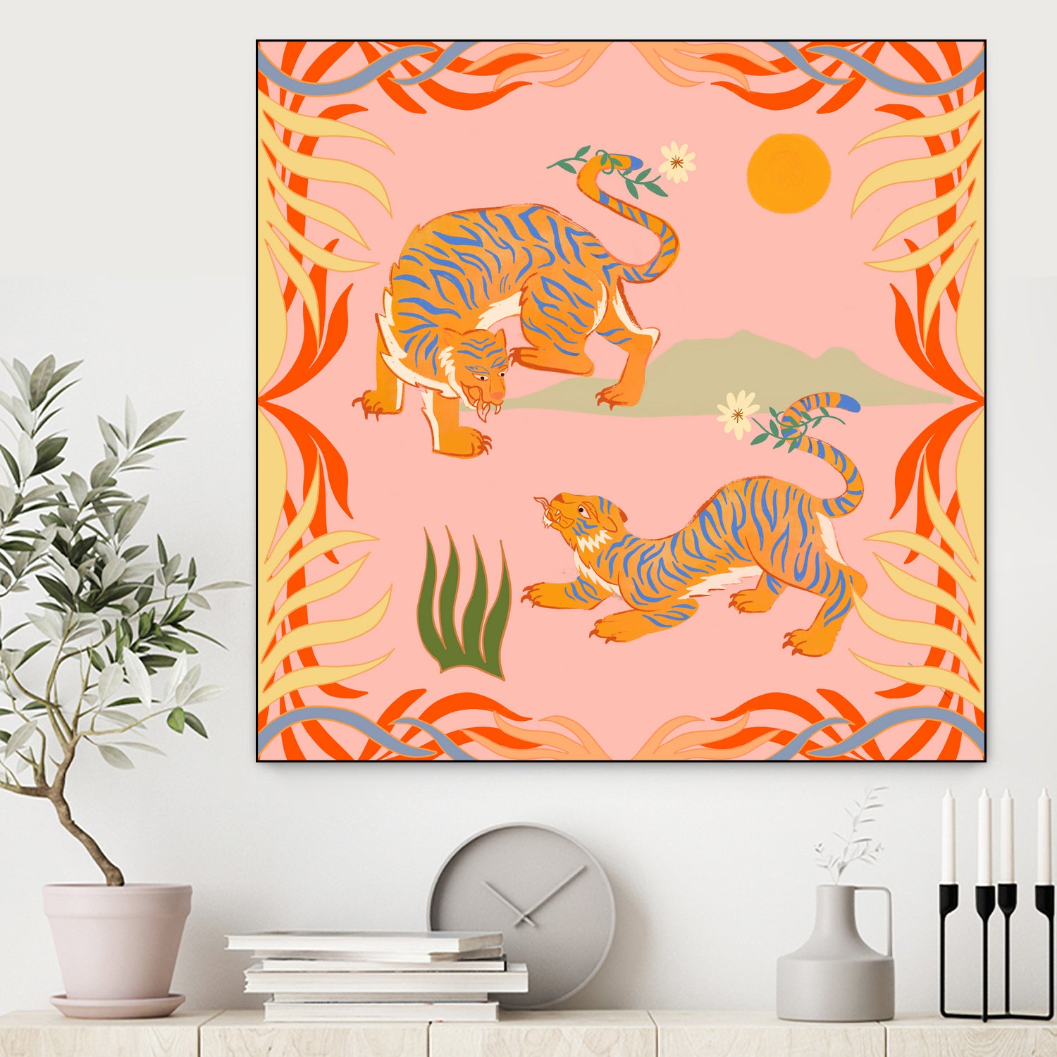 Rawring Playmates by Arty Guava on GIANT ART - illustration animal