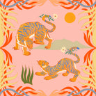 Rawring Playmates by Arty Guava on GIANT ART - illustration animal